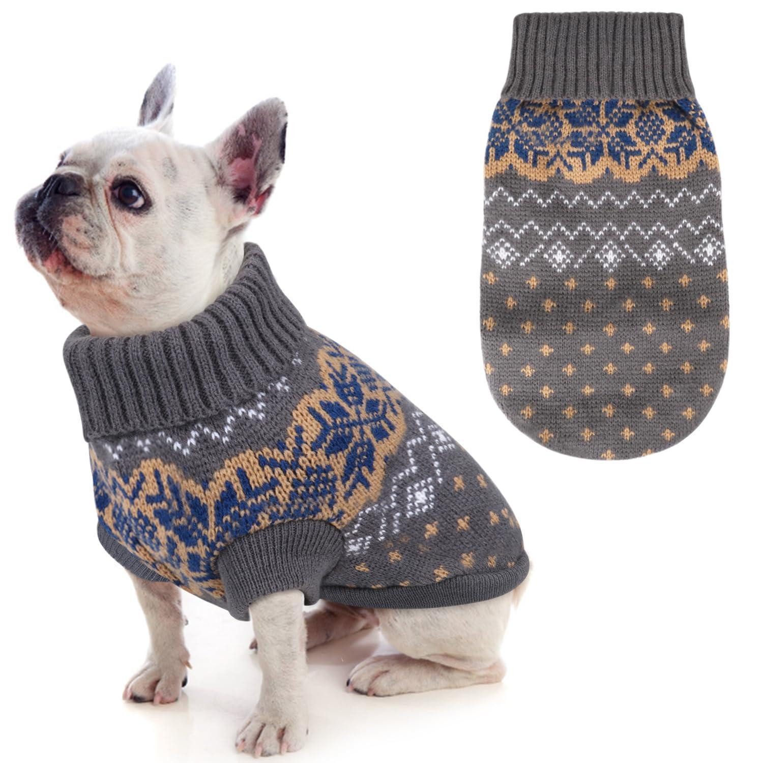 LuxusKollektion Hundepullover Hundepullover Winter Warmer Grau L