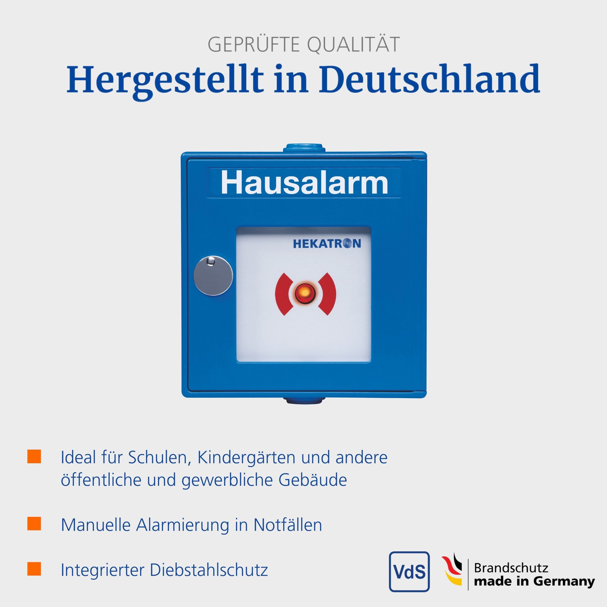 Hekatron Hekatron Funkhandtaster Genius Rauchmelder (Hausalarm für Genius Plus X Rauchmelder)