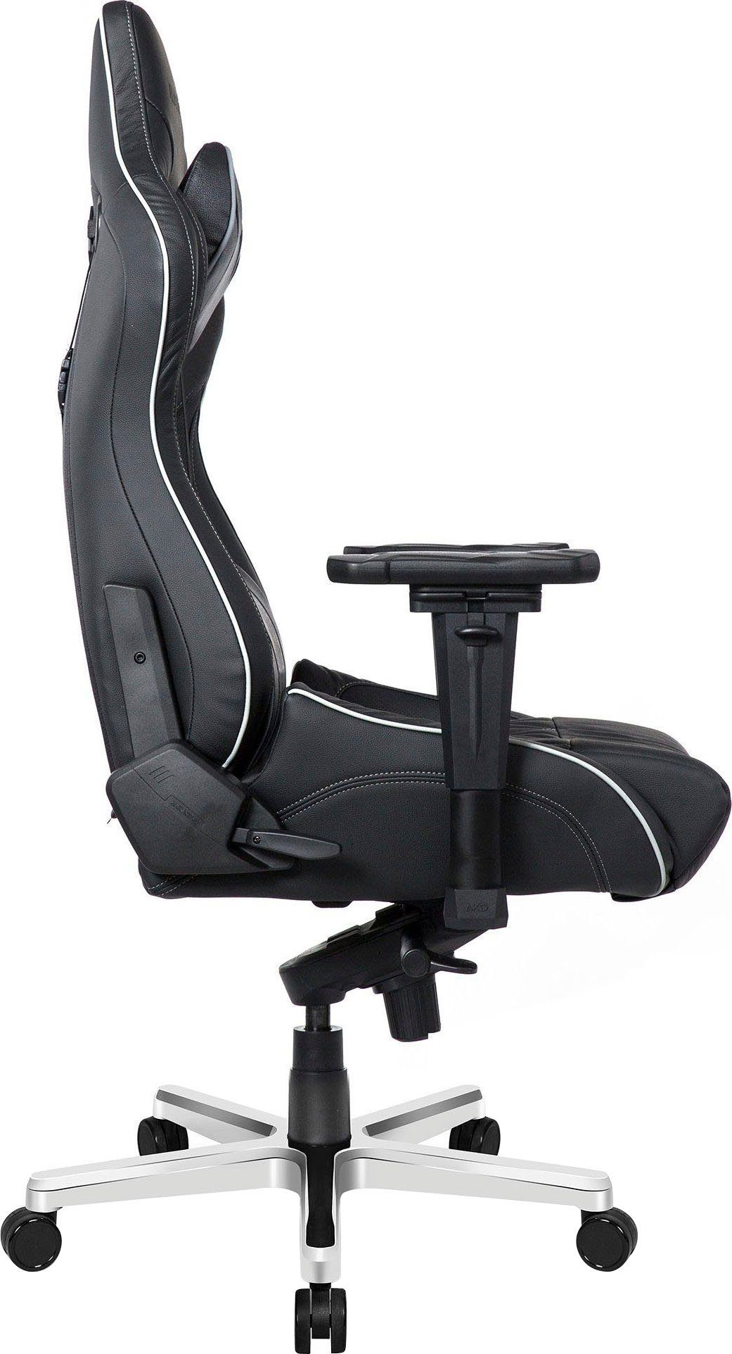 AKRacing Master PRO Gaming-Stuhl Echtleder/Schwarz Deluxe