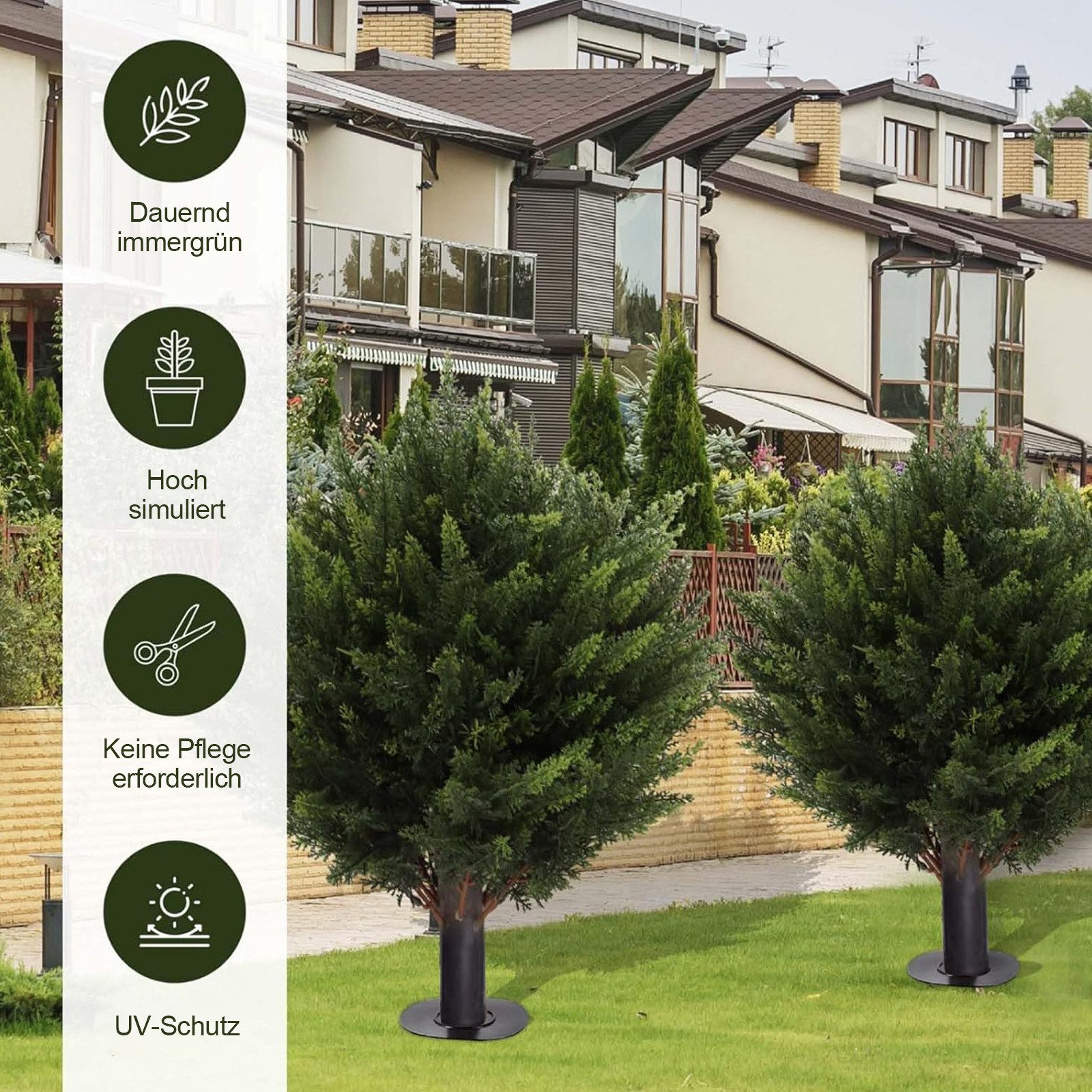 Kunstbaum Künstlicher Zedern-Formschnitt-Baum mit Erdspieß Zeder, günstig online kaufen