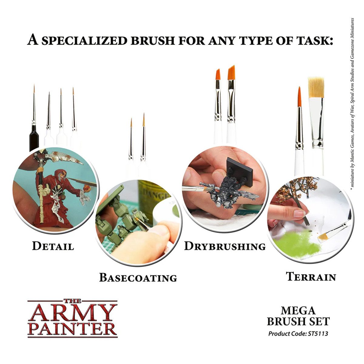 Army Painter Malpinsel Mega Brush Set - Pinselset