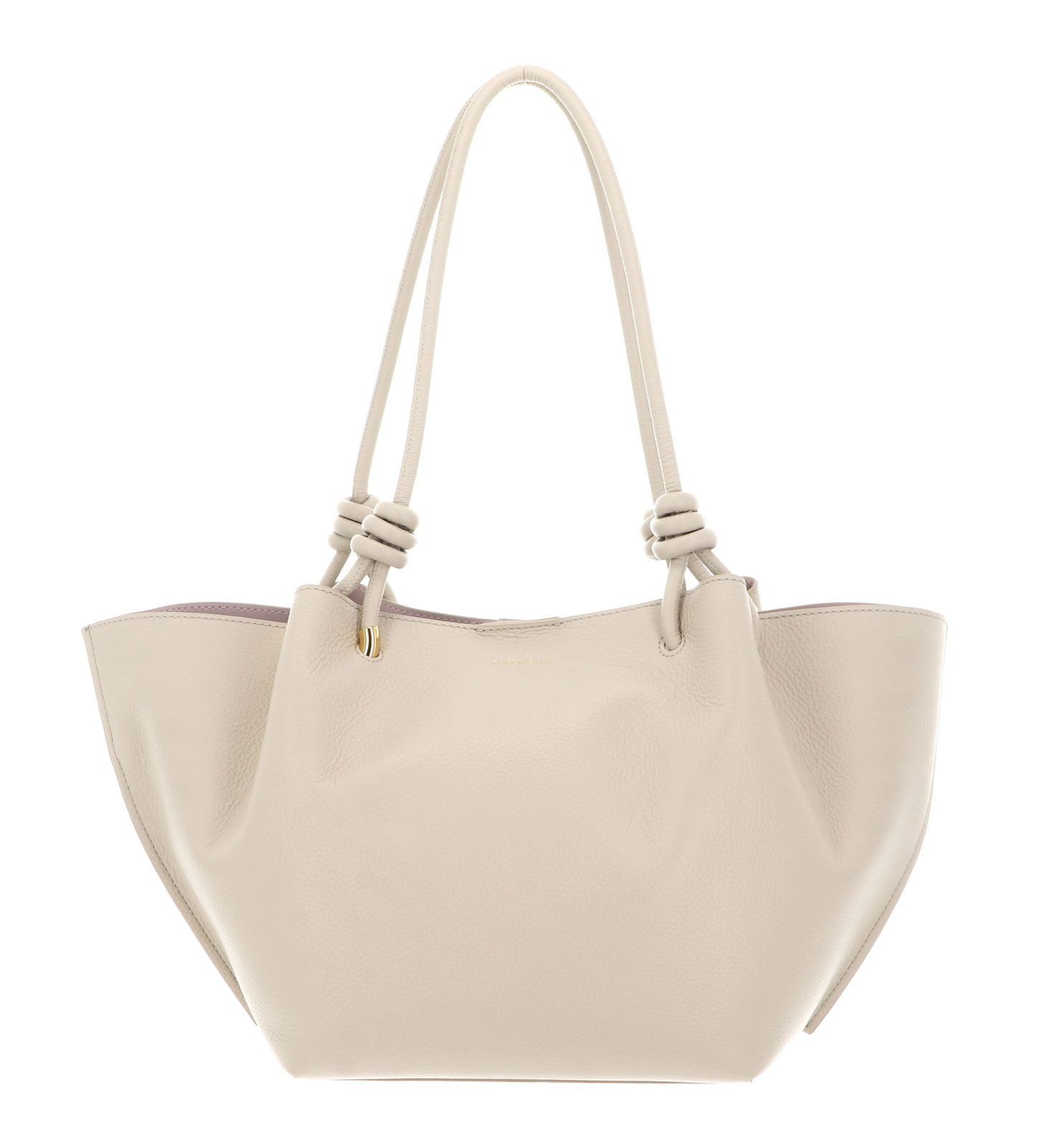 COCCINELLE Schultertasche Handbag Grained Leather (Set, 2-tlg), aus echtem Rindsleder