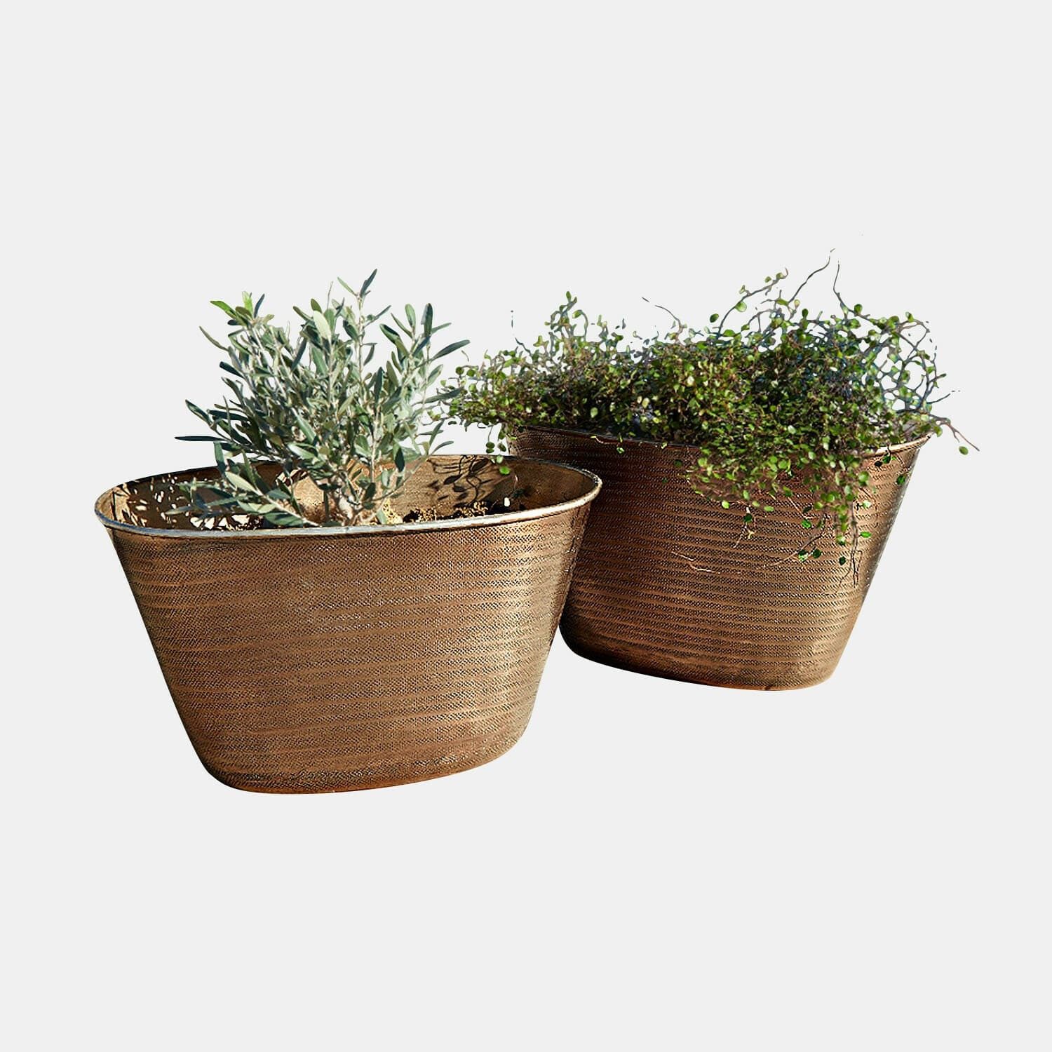 Mirabeau Übertopf Übertopf 2er Set Rinalo antikbronze