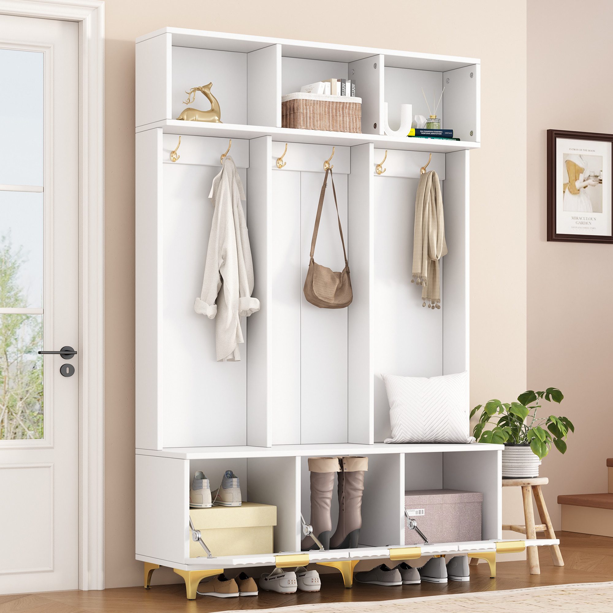MODFU Garderoben-Set für Ihren Eingangsbereich, (Flurgarderobe, günstig online kaufen