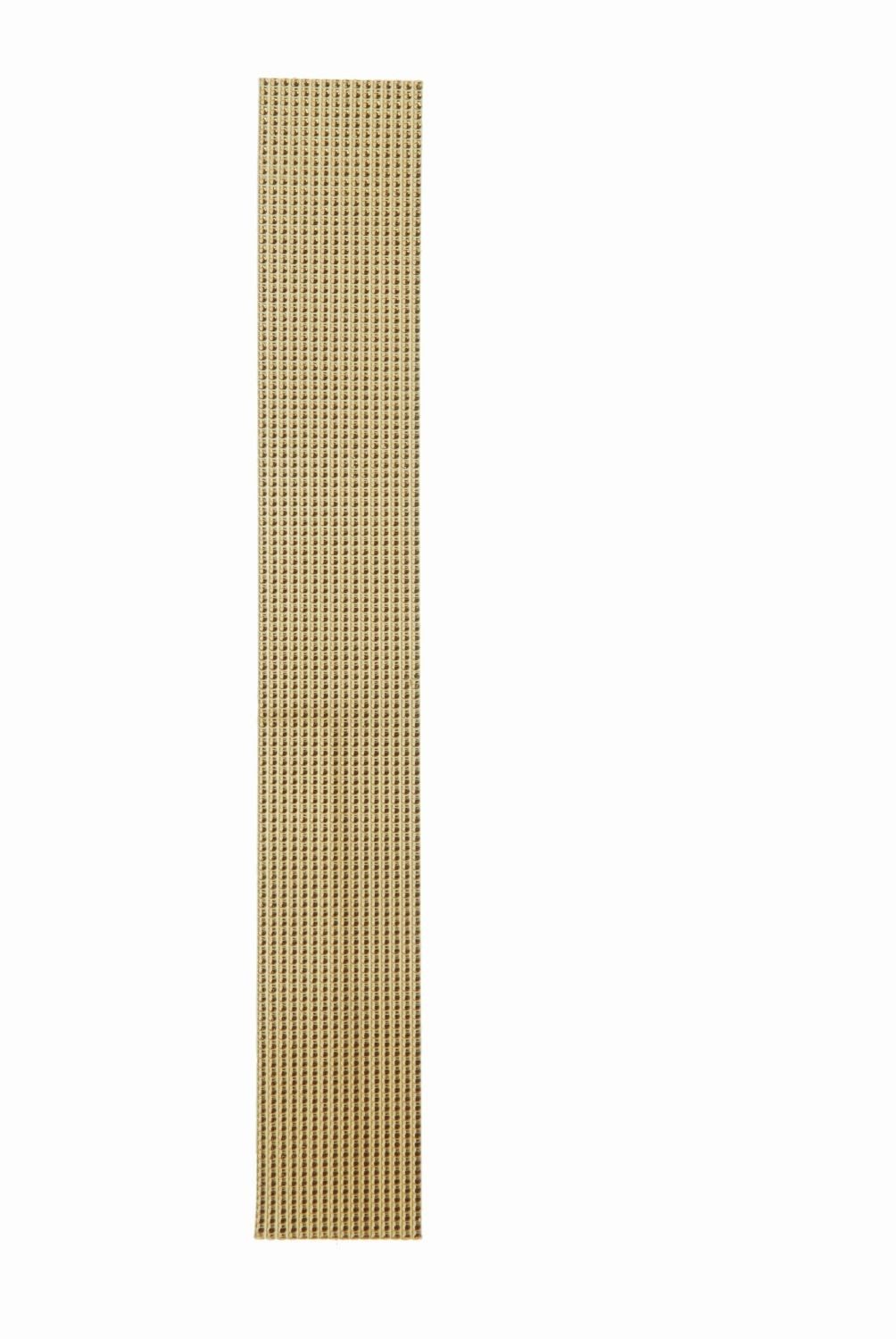 INNA-Glas Stumpenkerze Wachsstreifen WALENTINA, 16 Streifen, Gold, 25x2cm