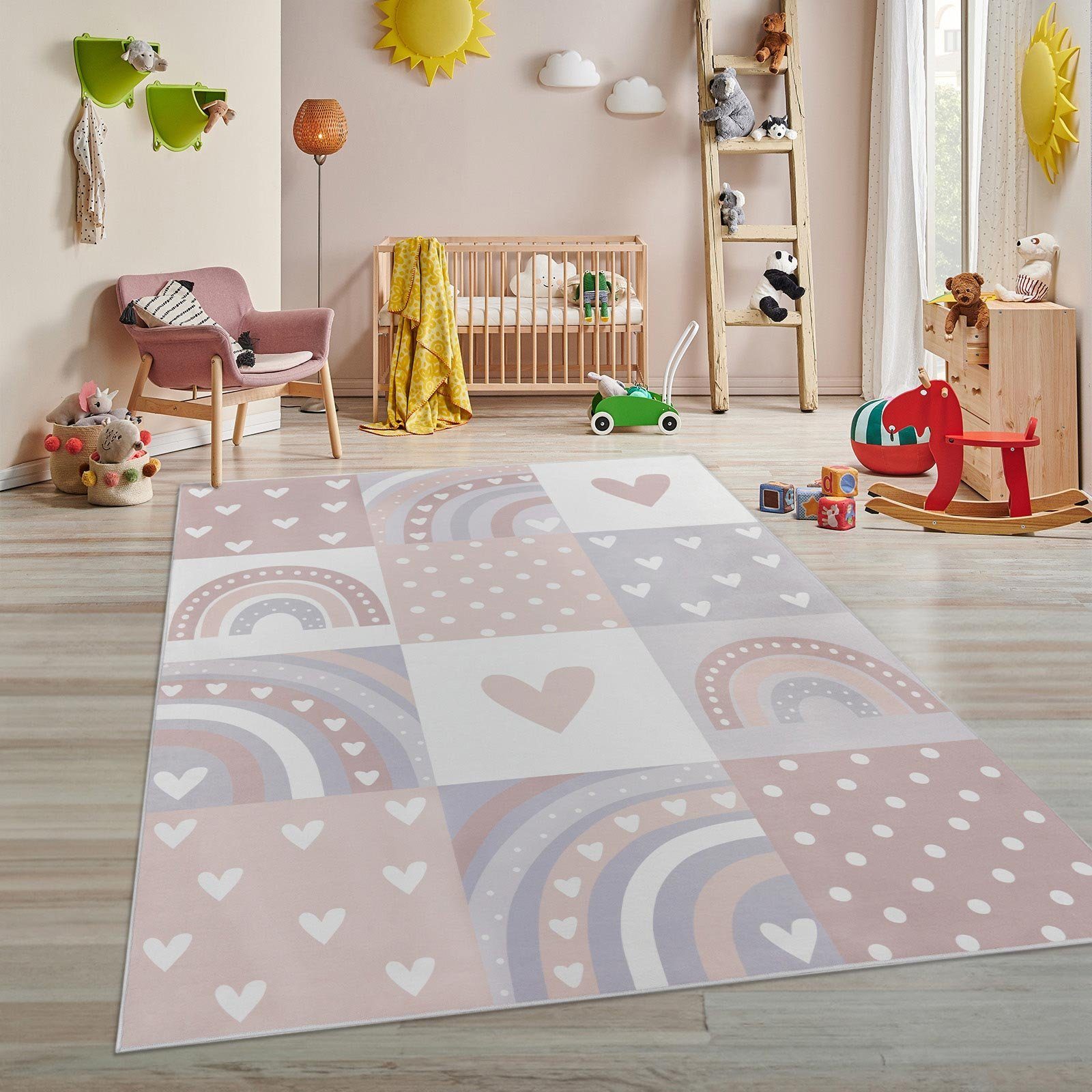 TaraCarpet Kinderteppich Tara Kids Fresh Rainbow, günstig online kaufen
