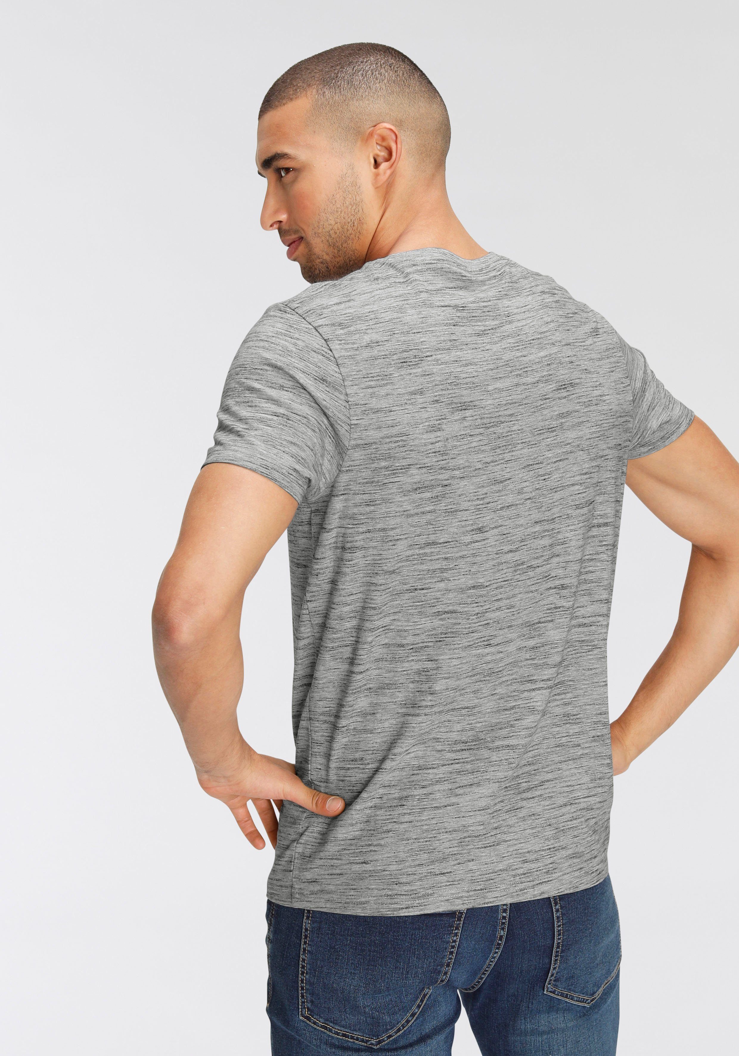 AJC T-Shirt Kurzarm, Regular Fit, meliert, günstig online kaufen
