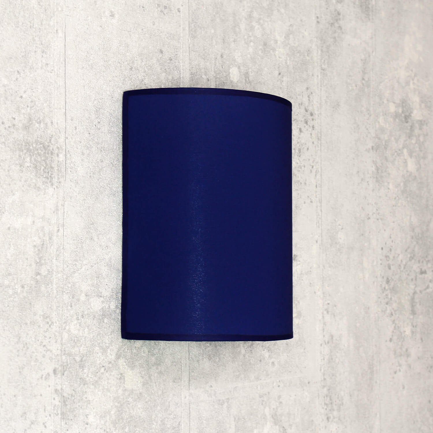 Schirm Wandleuchte Blau Lampe Loft Wohnzimmer ALICE, Licht-Erlebnisse dekorativ Wandlampe ohne Leuchtmittel, halbrund Stoff