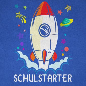 Shirtracer T-Shirt Schulstarter Rakete - bunt Einschulung Junge Schulanfang Geschenke