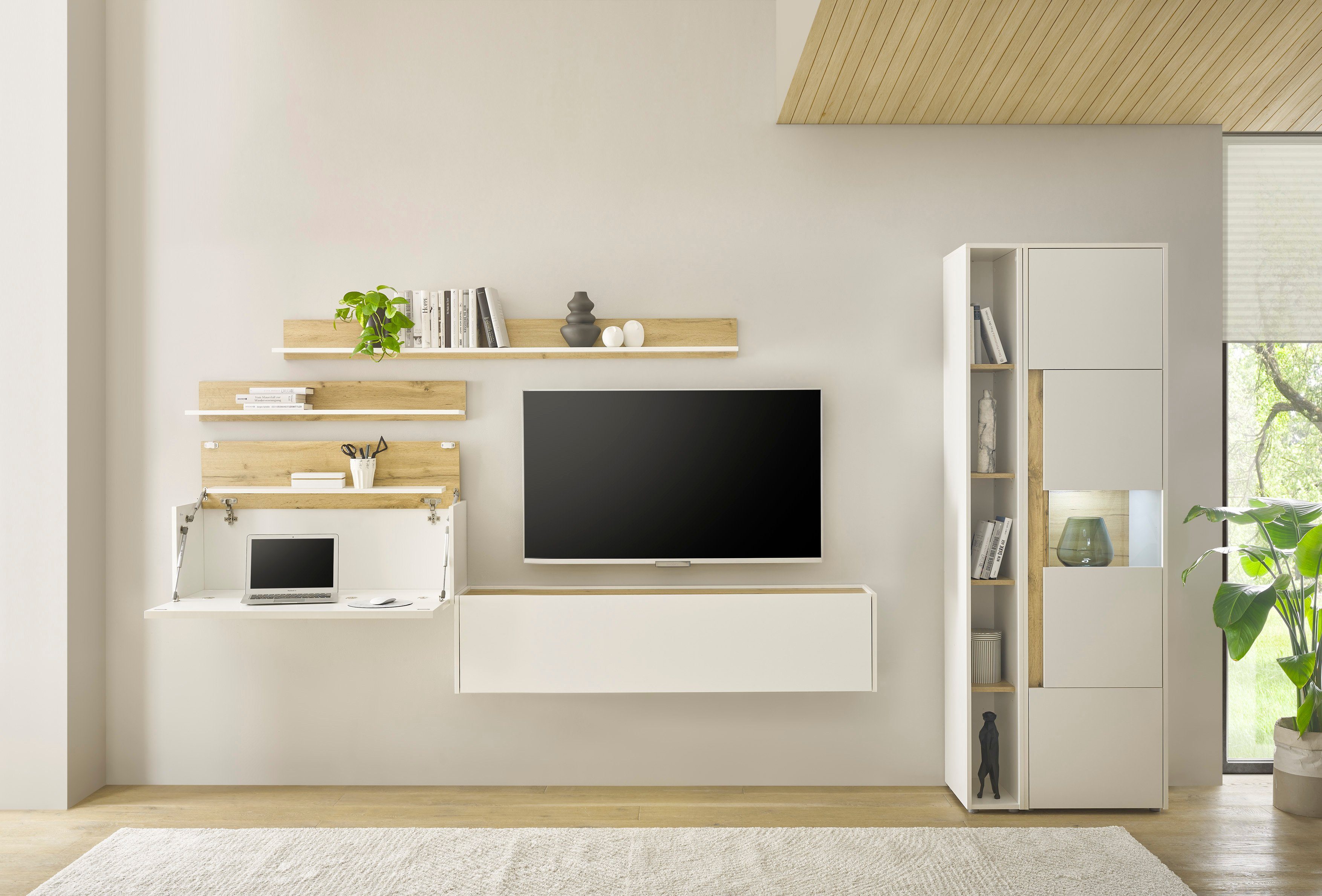 Home affaire Büromöbel-Set CiTY/GiRON, (Set, 5-tlg), Home Office