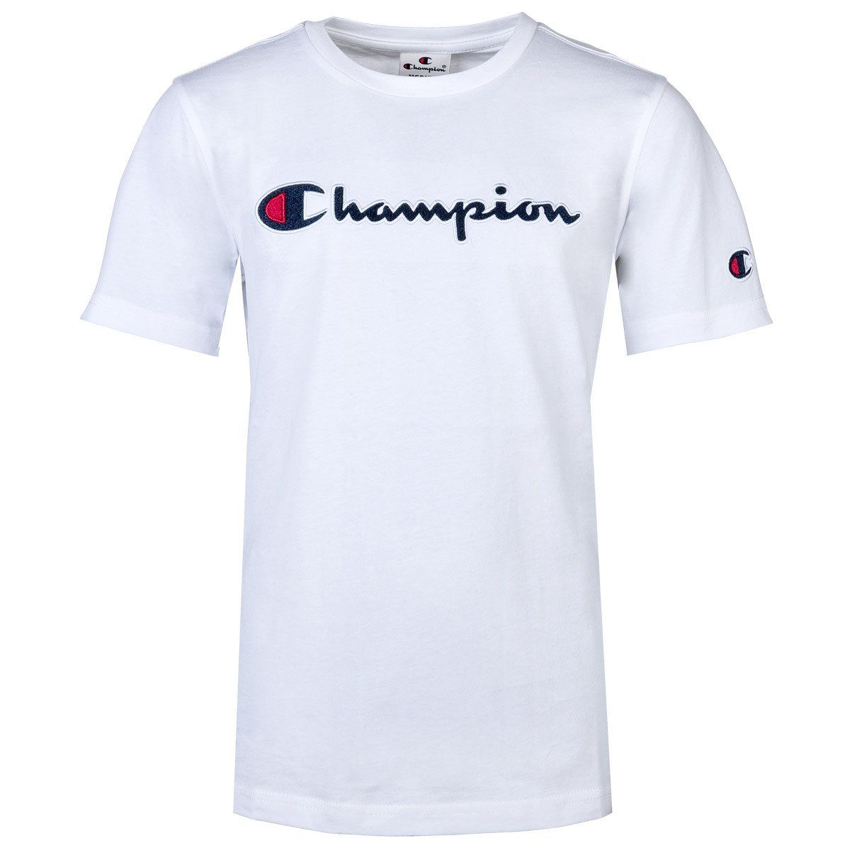 Champion T-Shirt Kinder Unisex T-Shirt - Crewneck, Rundhals Weiß