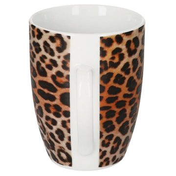 MamboCat Becher 6er Set Kaffeebecher Leopard 340ml