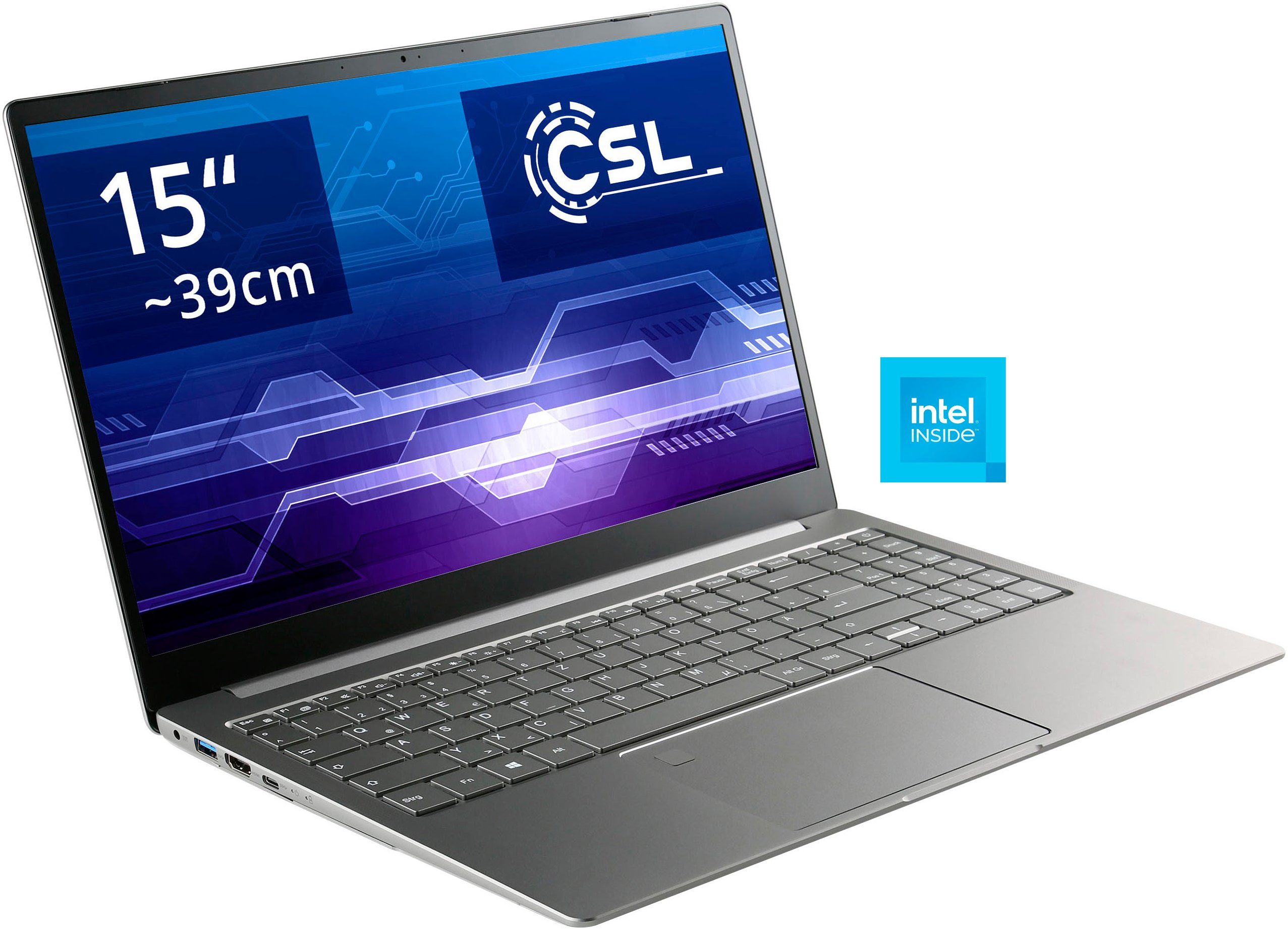 CSL R'Evolve C15 v3 Notebook (39,6 cm/15,6 Zoll, Intel N-Reihe N200, UHD Graphics, 1000 GB SSD)