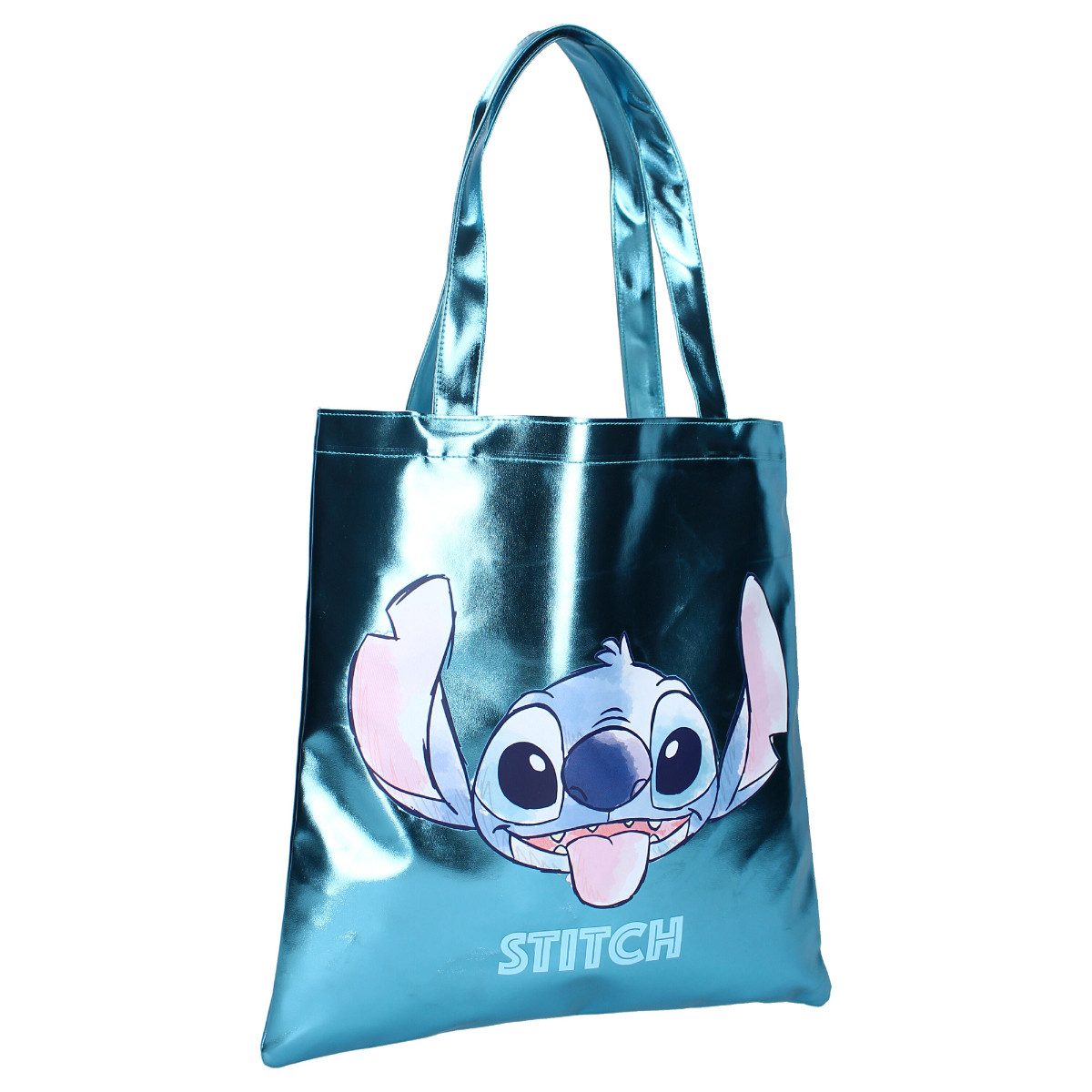 Vadobag Tragetasche Disney Stitch Shopper Metallic Modische Tasche 37x36 cm günstig online kaufen