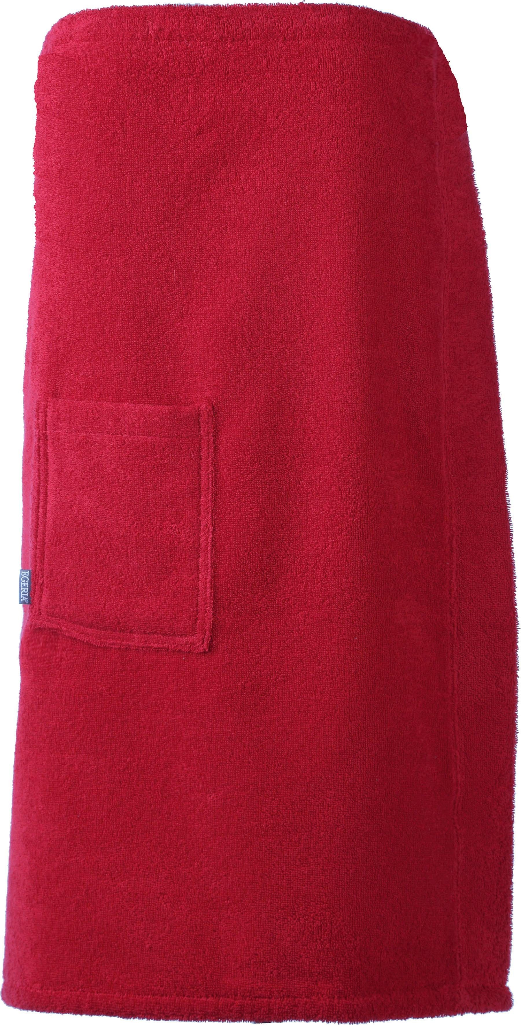Egeria Sarong Aron, ideal für Sauna & Spa, Kurzform, Walkfrottee, mit Knöpfen, reine Baumwolle, One-Size