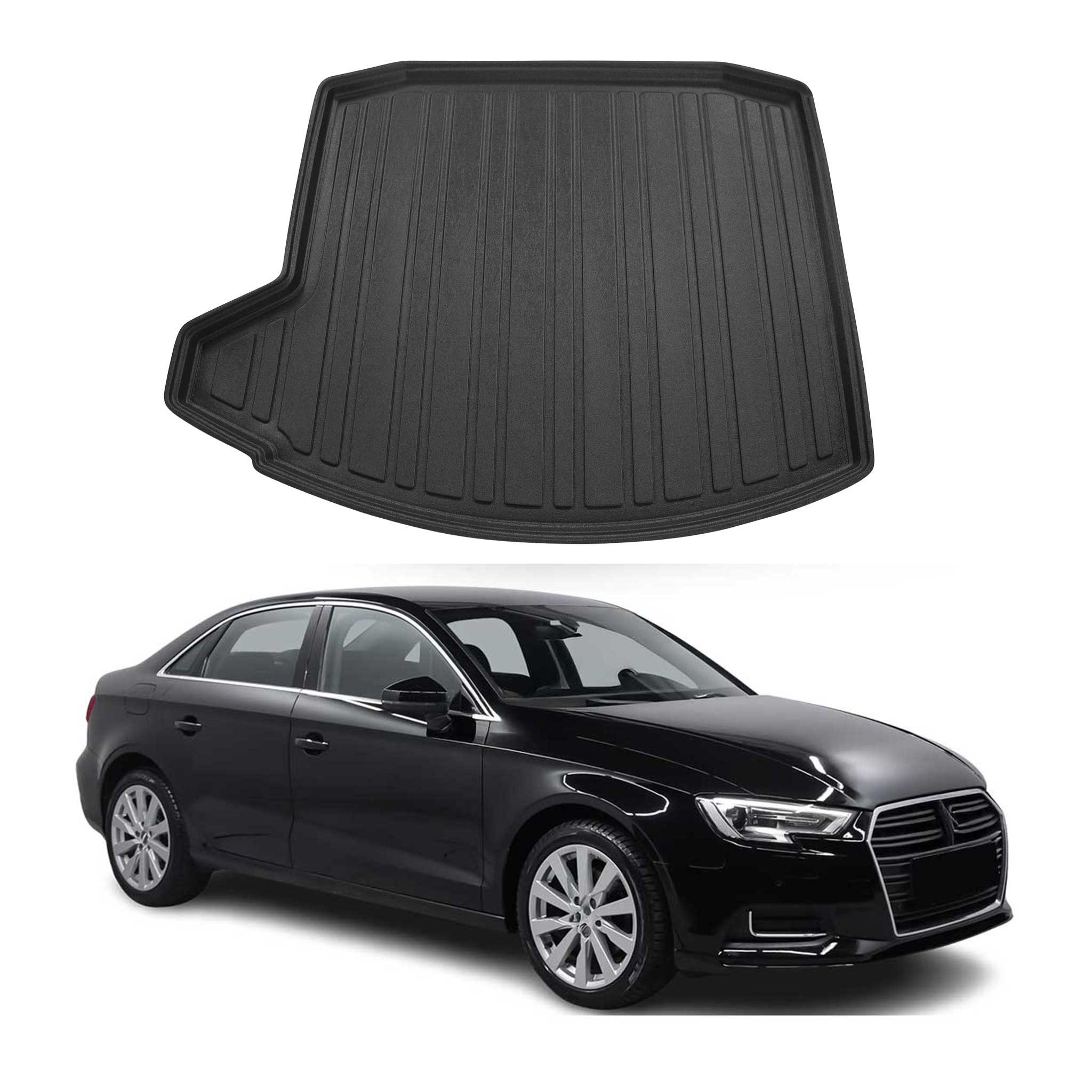 Kofferraummatte Kofferraumwanne für Audi A3 8V Limousine 2013-2020 Gummi TPE