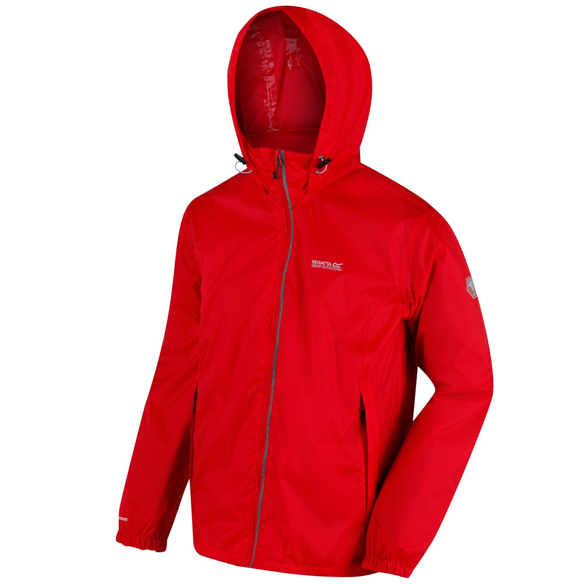 Regatta Outdoorjacke Lyle IV wasserdicht, für Herren, Pepper mit Kapuze