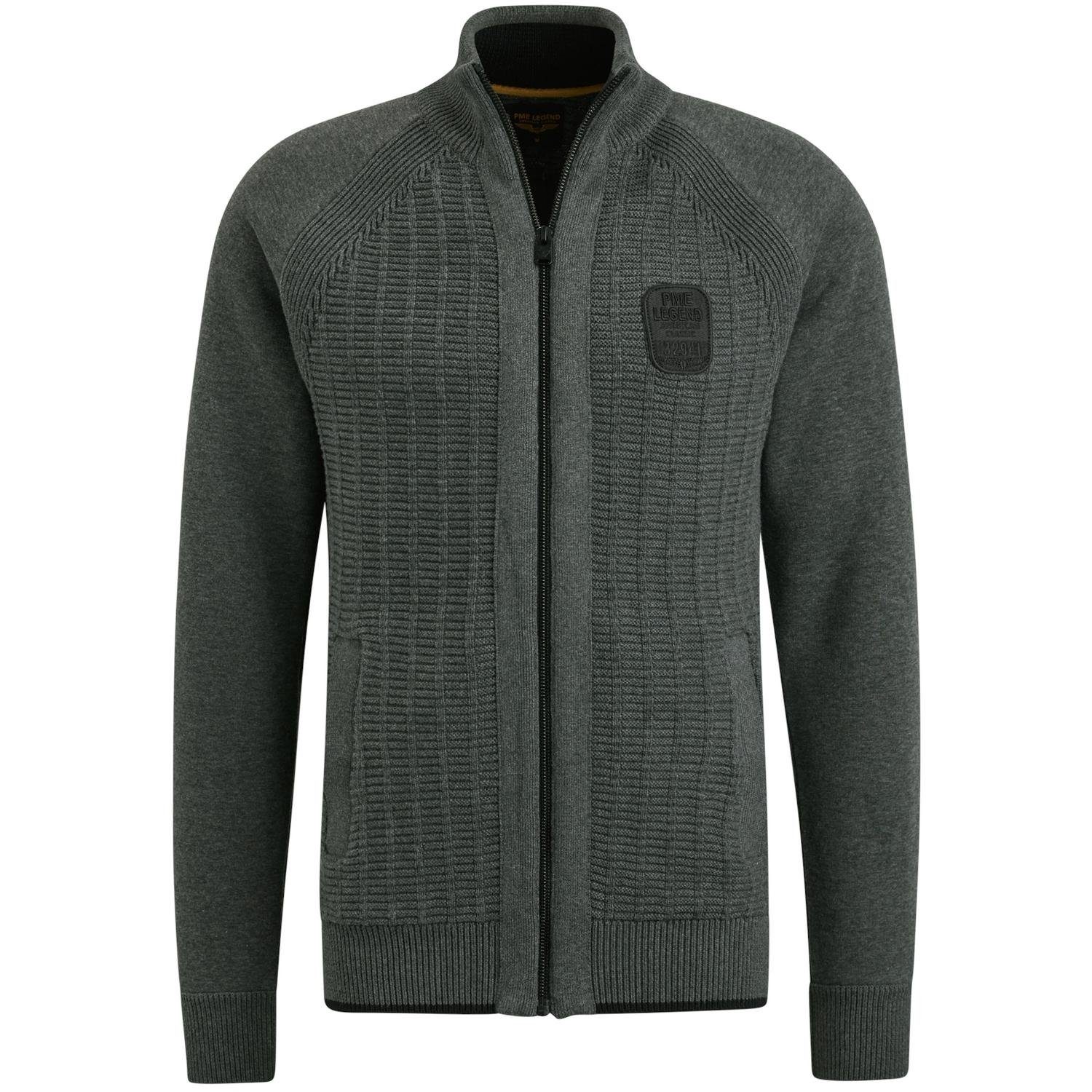 PME LEGEND Strickjacke Zip jacket knit sweat combination