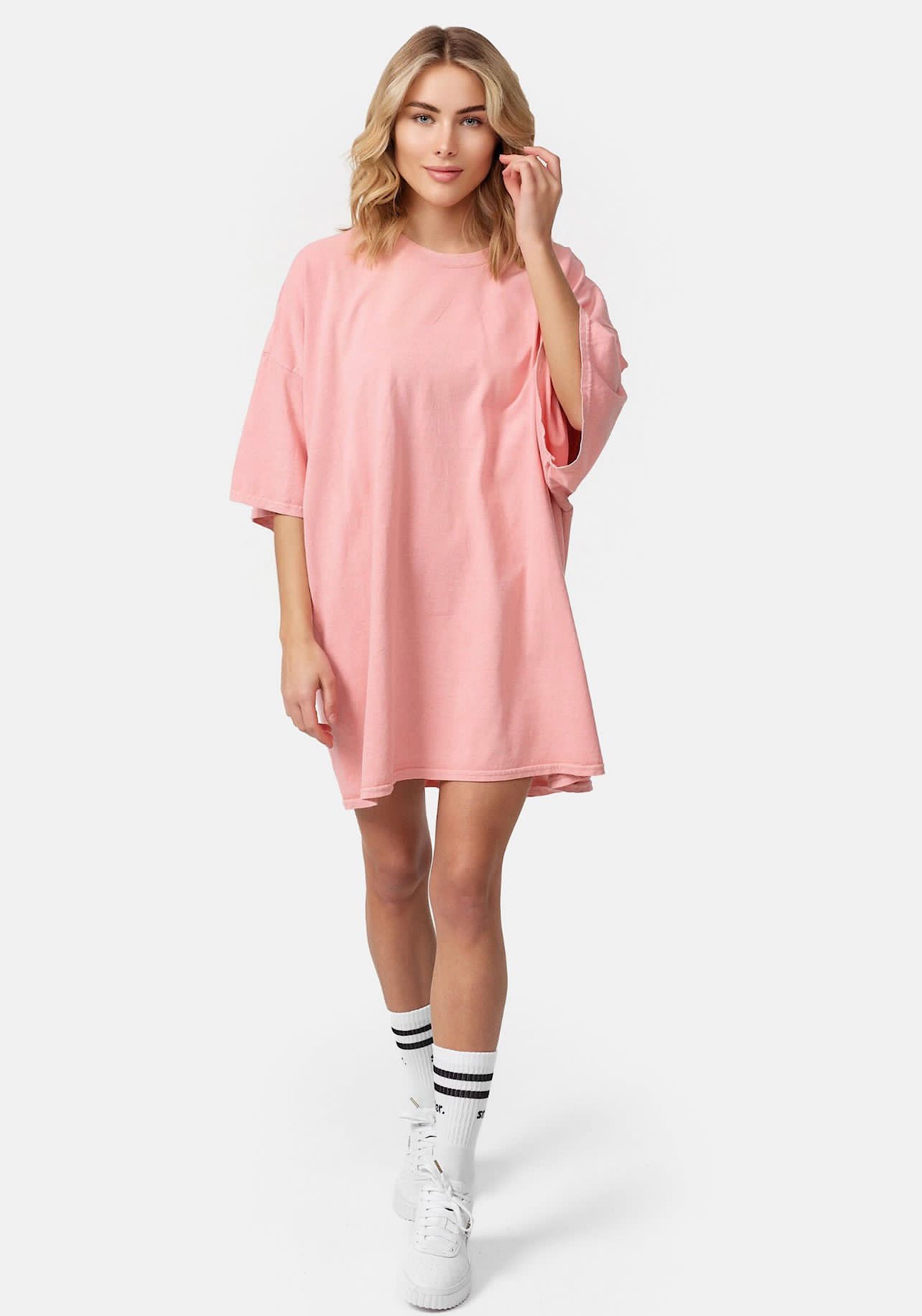 Tee Sommer Apricot Oversized T-Shirt Worldclassca T-Shirt Worldclassca Oberteil lang Lounge UNI