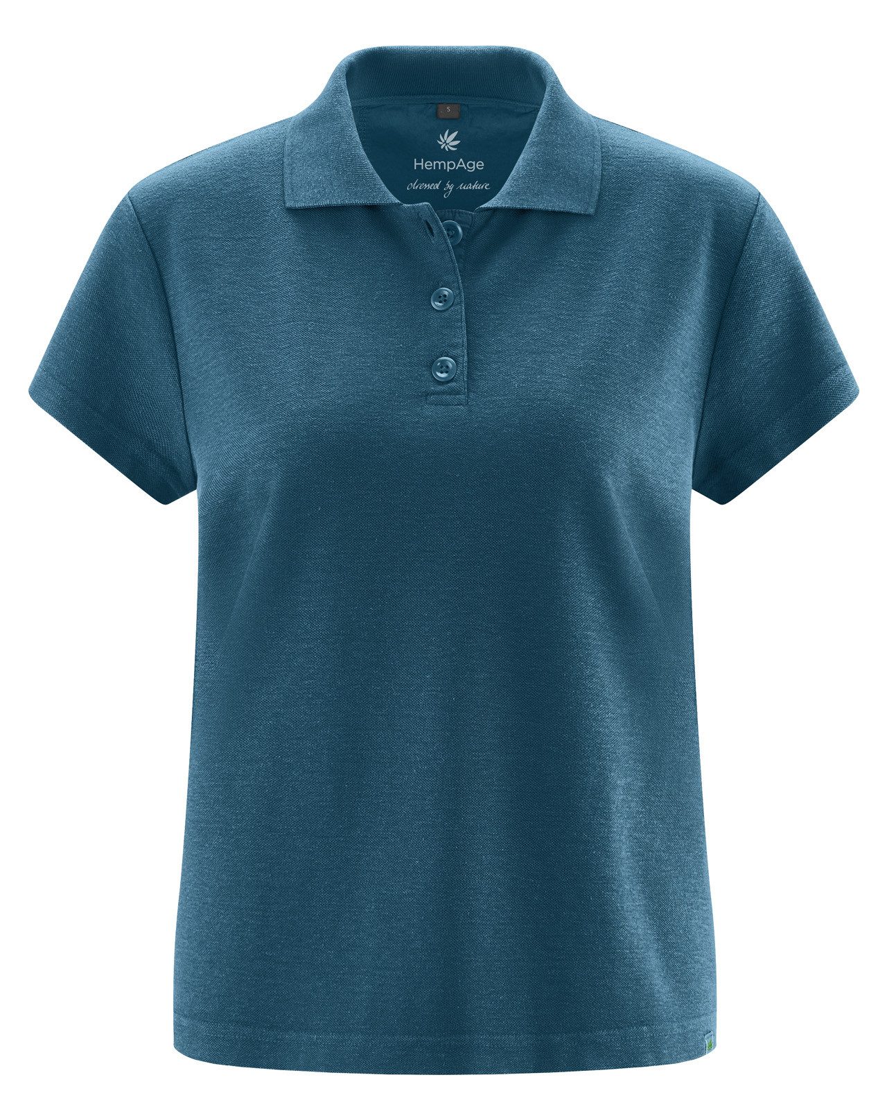 T-Shirt Poloshirt für Damen Hanf/Biobaumwolle Casual Fit