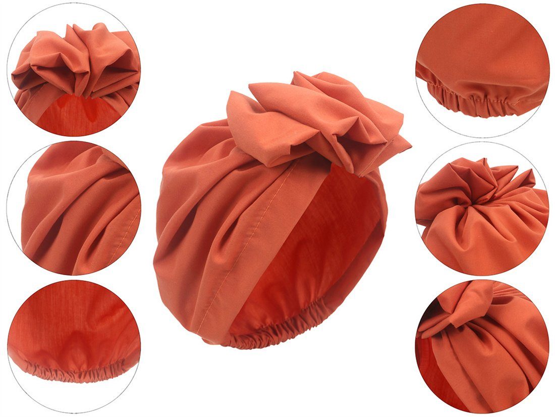 Wrap-Around-Hüte, Damenmode Blumen-Pullover-Hüte Vintage-Stirnbänder, Schlapphut Gelb DÖRÖY