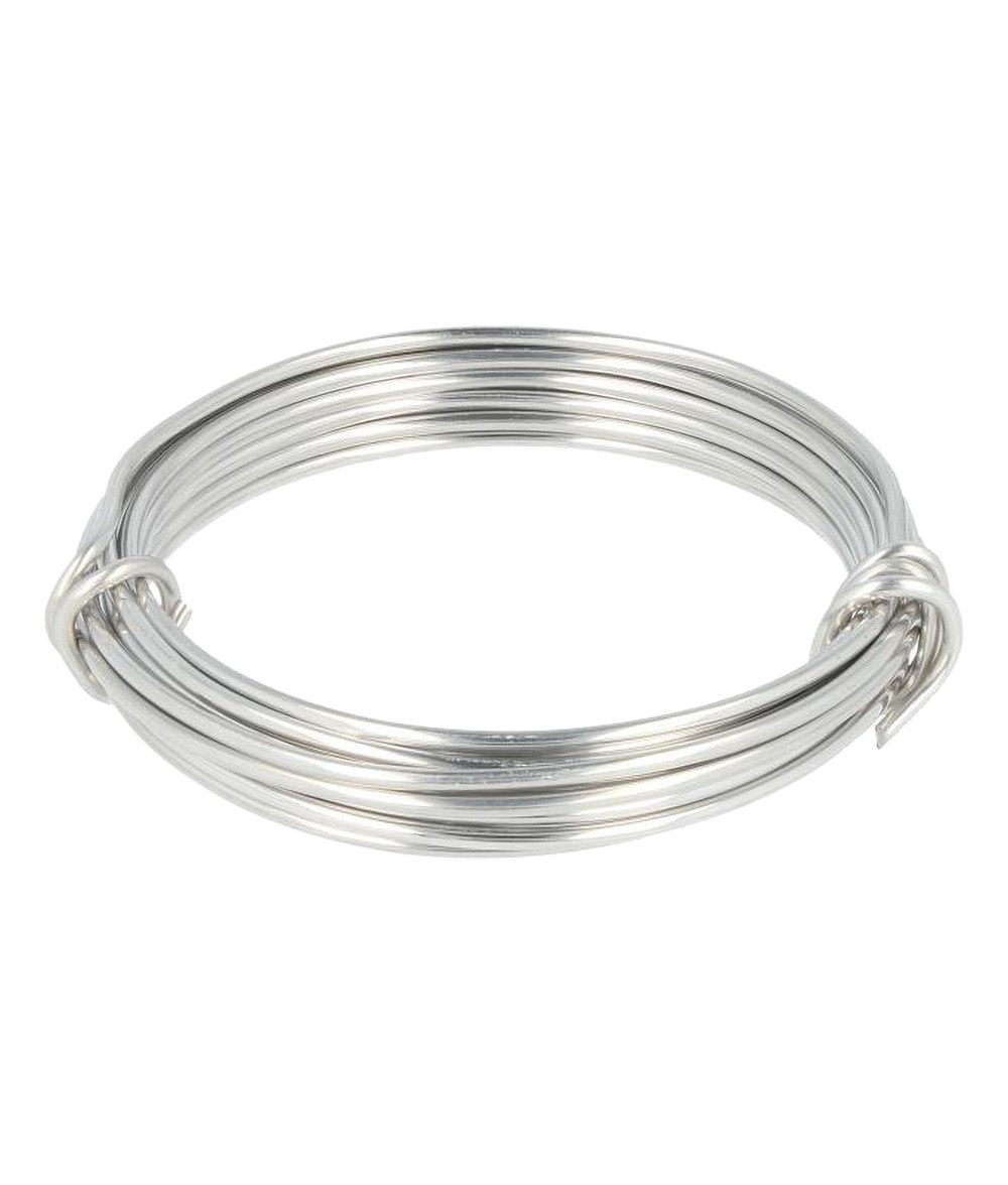 VBS Draht Alu-Draht, Silberfarben, 2 mm, 3 m, 25 g Spule