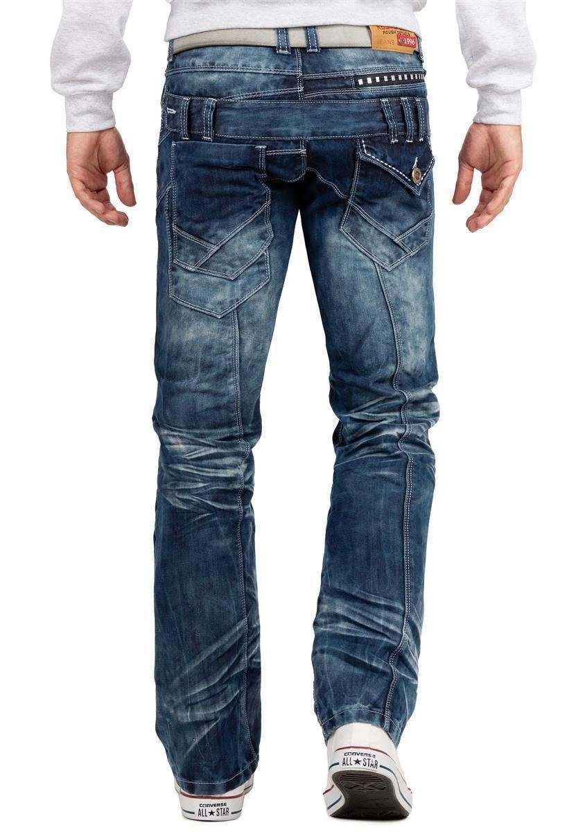 Kosmo Lupo 5-Pocket-Jeans Extravagante Herren Hose BA-KM8002 (1-tlg) mit Ni günstig online kaufen