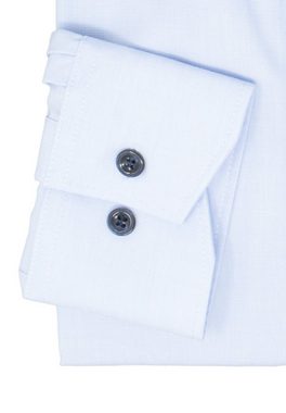 MARVELIS Businesshemd Businesshemd - Modern Fit - Langarm - Einfarbig - Rauchblau