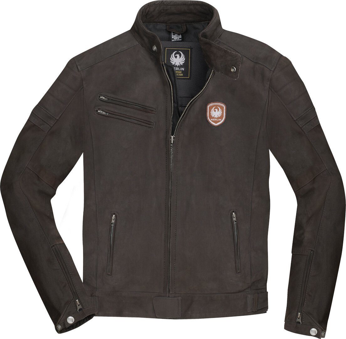 Merlin Motorradjacke Alton Motorrad Lederjacke herausnehmbares Innenfutter