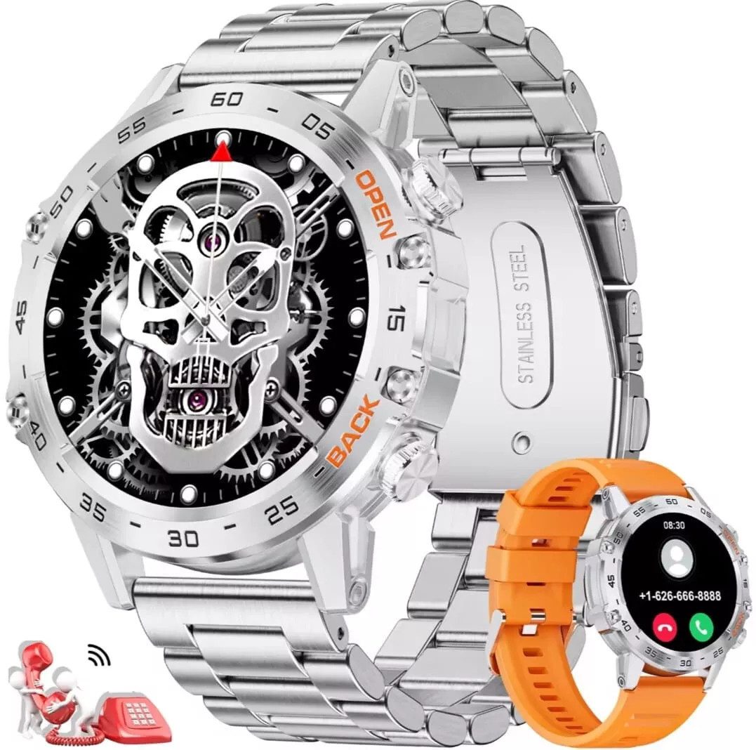 Lige Smartwatch Herren mit Telefonfunktion, 24/7 Herzfrequenz Smartwatch, IP68 Wasserdicht, bis zu 10 Tage Akkulaufzeit, 100+ Sportmodi