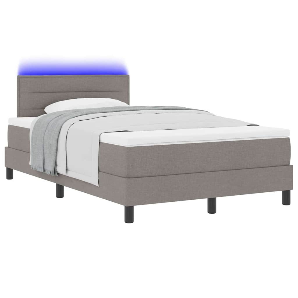 vidaXL Bett Boxspringbett mit Matratze Taupe günstig online kaufen