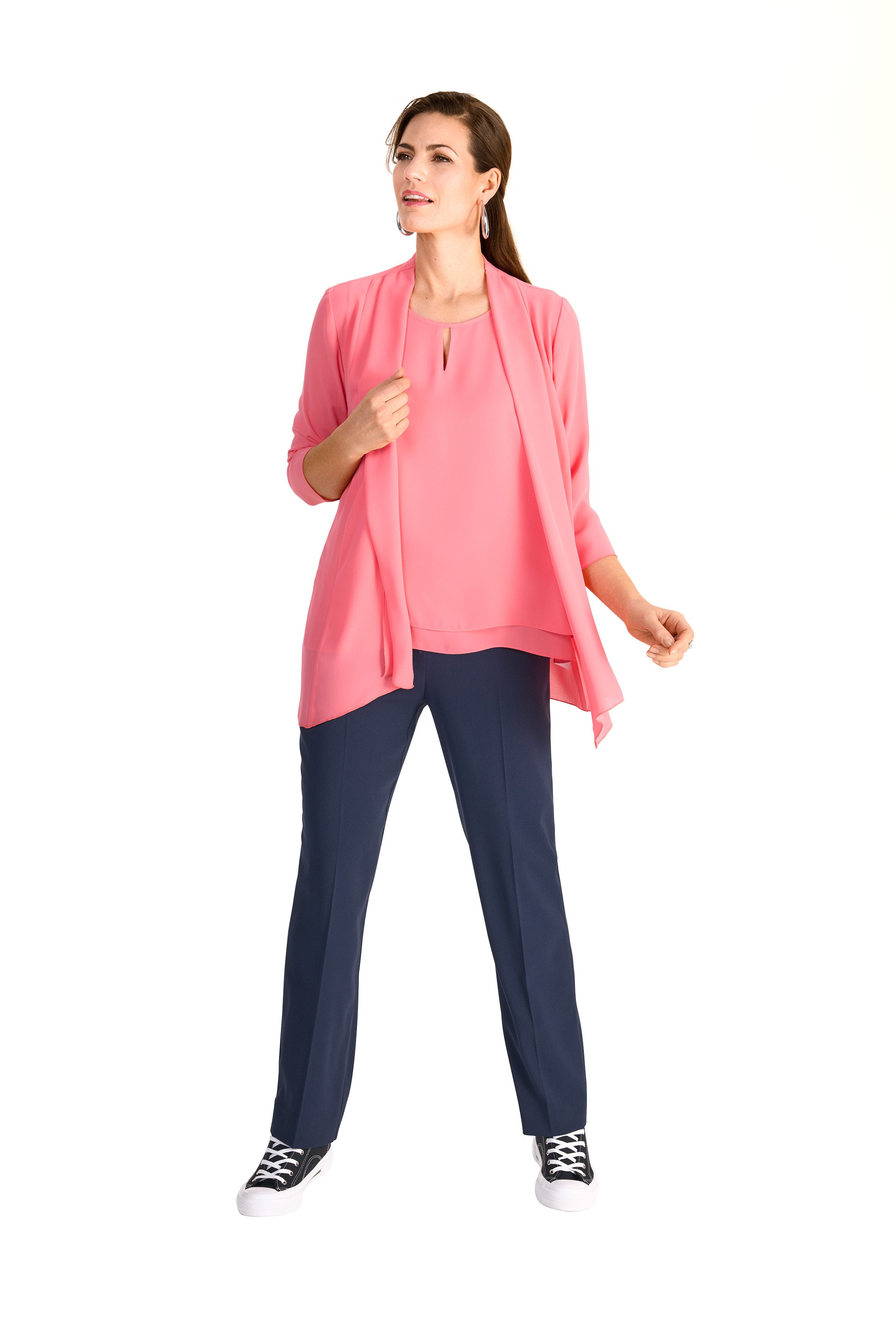 HERMANN LANGE Collection Blusenblazer in semitransparenter Qualität