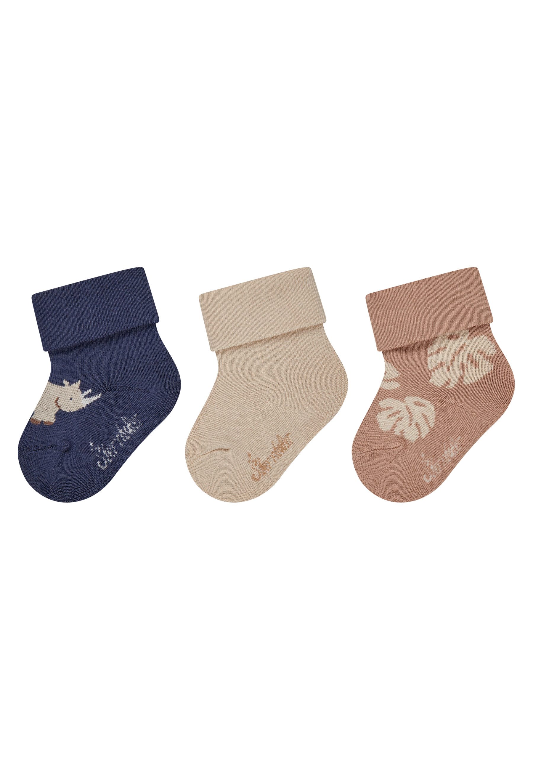 Basicsocken Baby Socken 3er-Pack Nashorn