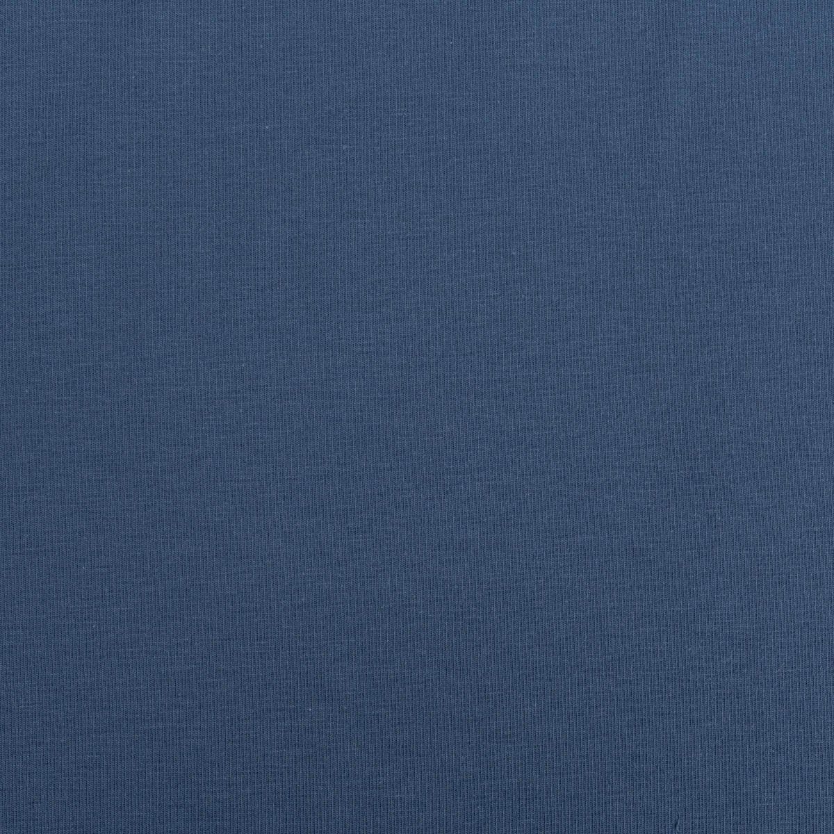 SCHÖNER LEBEN. Stoff Baumwolljersey Stoff Meterware Organic Bio einfarbig indigo blau 1,5m, allergikergeeignet