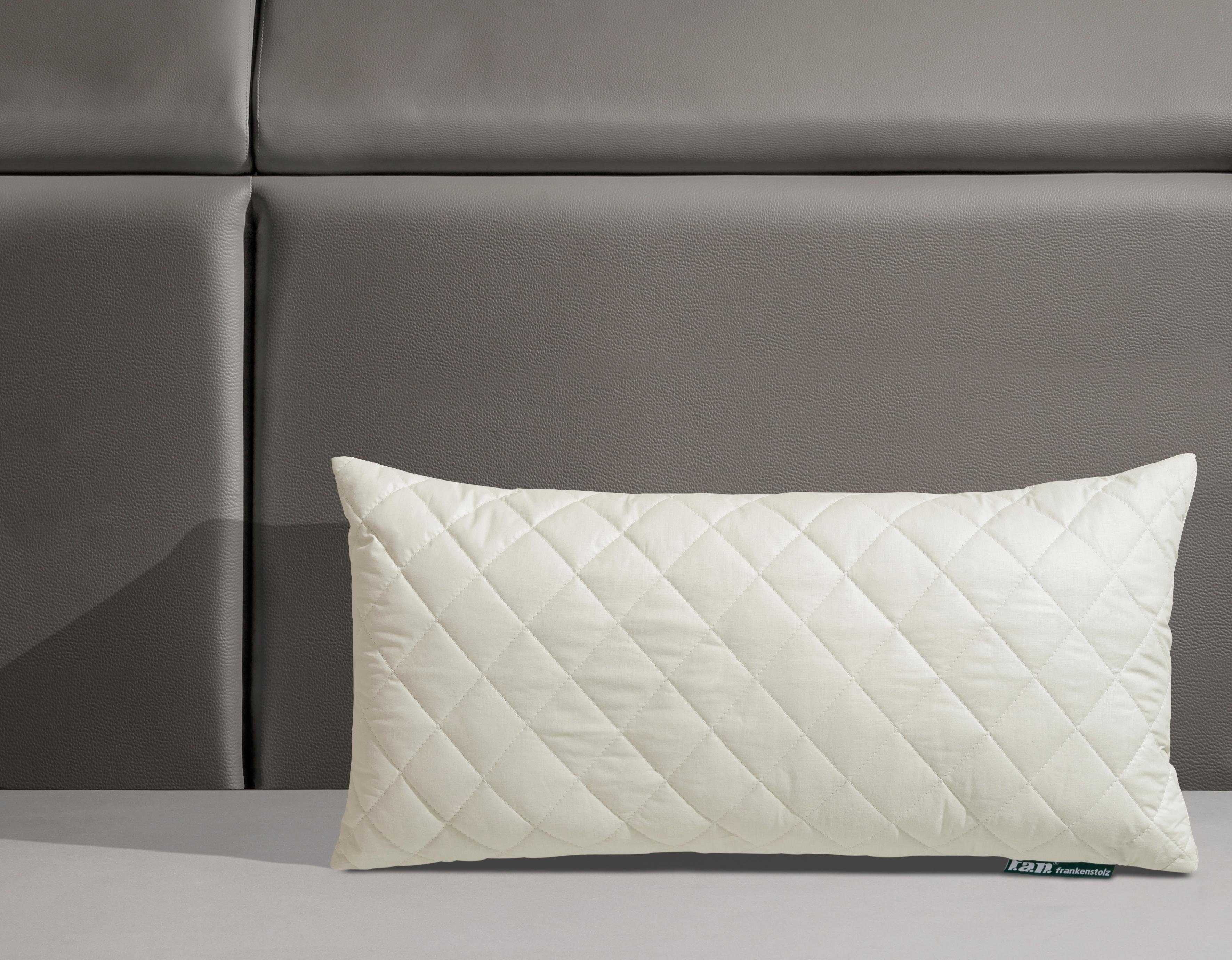 fan Naturfaserkissen Kamelhaar, Füllung: 97% Wolle, 3% sonstige Fasern, Bezug: 100% Baumwolle versteppt mit 97% Kamelhaar, 3% sonst. Fasern, Füllung aus Kamelhaar/Schafwolle; Bezug aus Baumwolle; Made in Germany