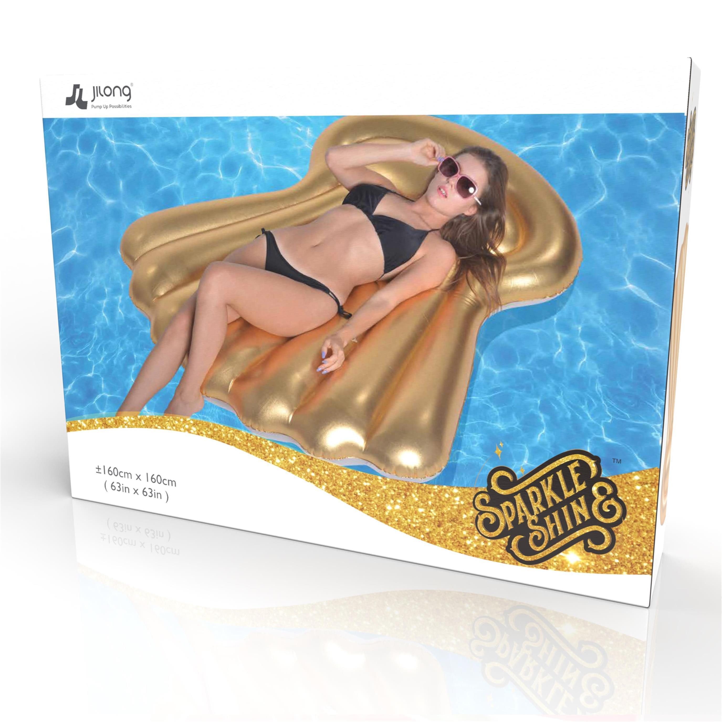SunClub Luftmatratze Wasserinsel Goldmuschel, (Packung, 1-St), günstig online kaufen