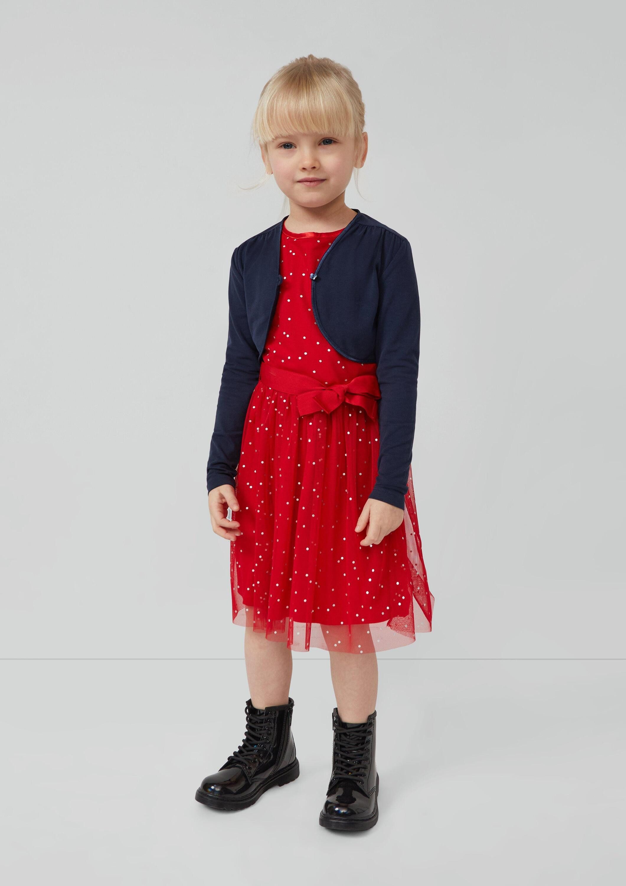 s.Oliver Cardigan Indoor-Bolero Bolero mit Satinkante