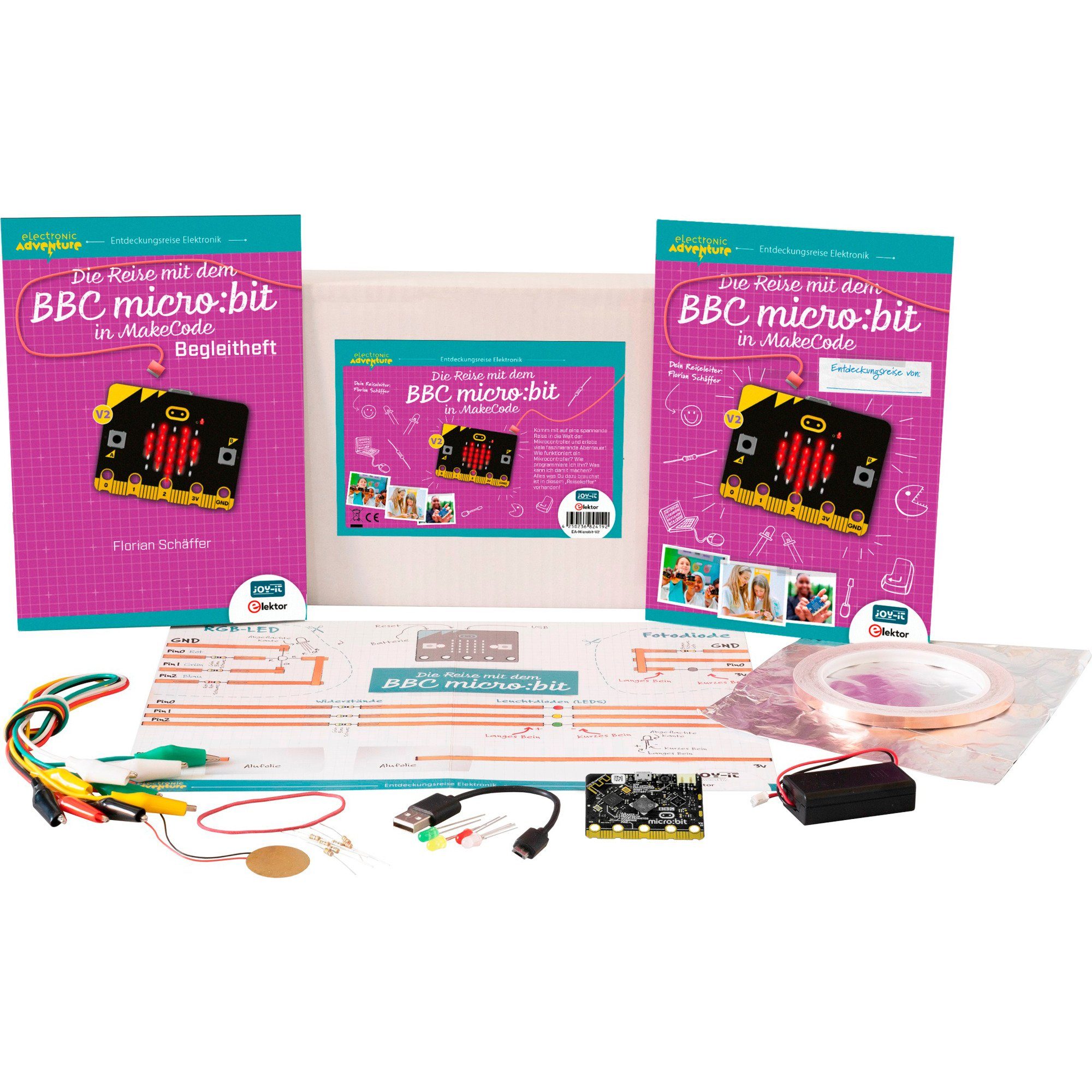 Joy-IT Electronic Adventure Kit Die Reise mit dem Werkzeug-Akku-Ladetechnik