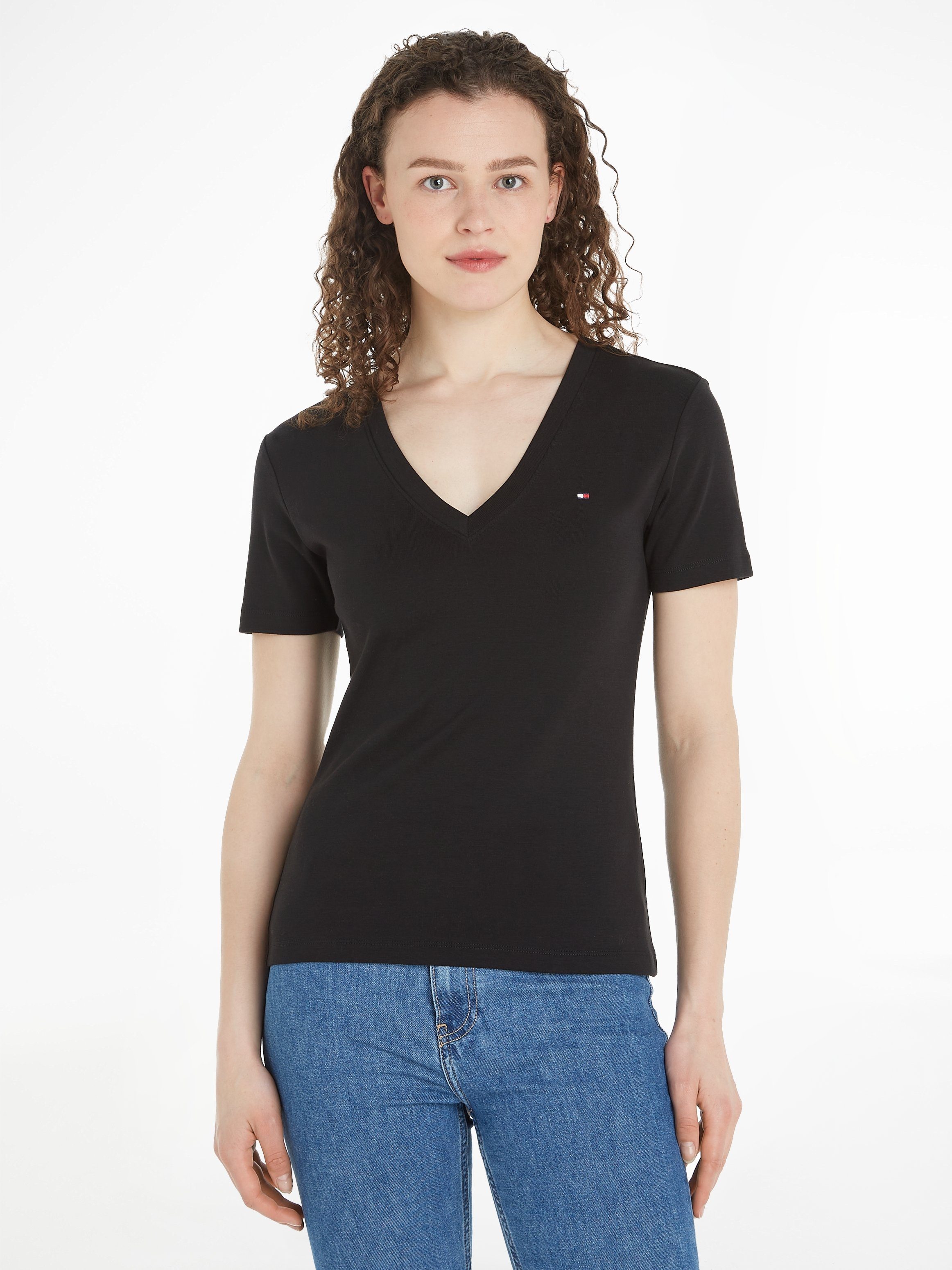 Tommy Hilfiger T-Shirt mit Logostickerei