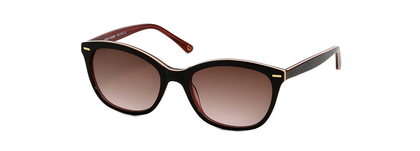 GERRY WEBER Sonnenbrille Damenbrille in geschwungener Form, Vollrand