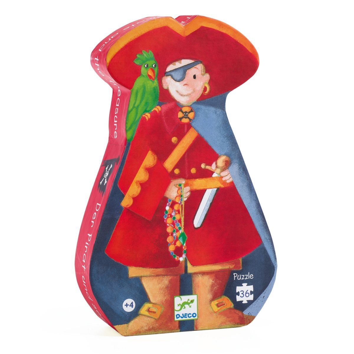 DJECO Puzzle Pirat - 36 Teile Kinderpuzzle für Kinder, 36 Puzzleteile, Kinderpuzzle