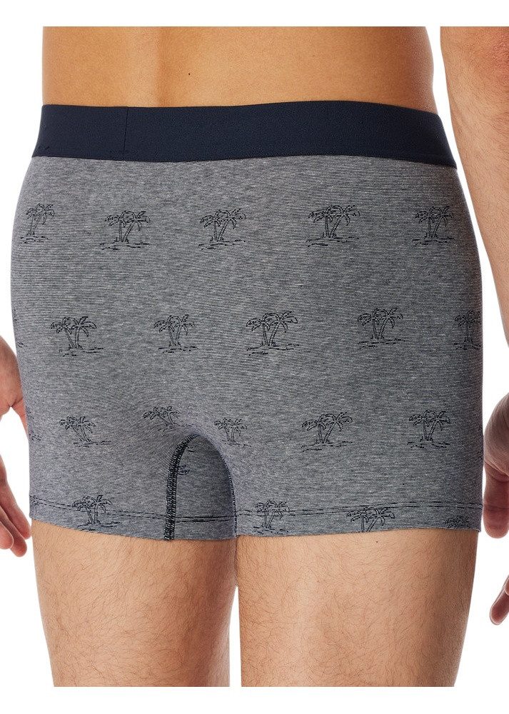 Schiesser Boxershorts Unterwäsche 95/5 Webgummibund dunkelblau/grau Herren günstig online kaufen