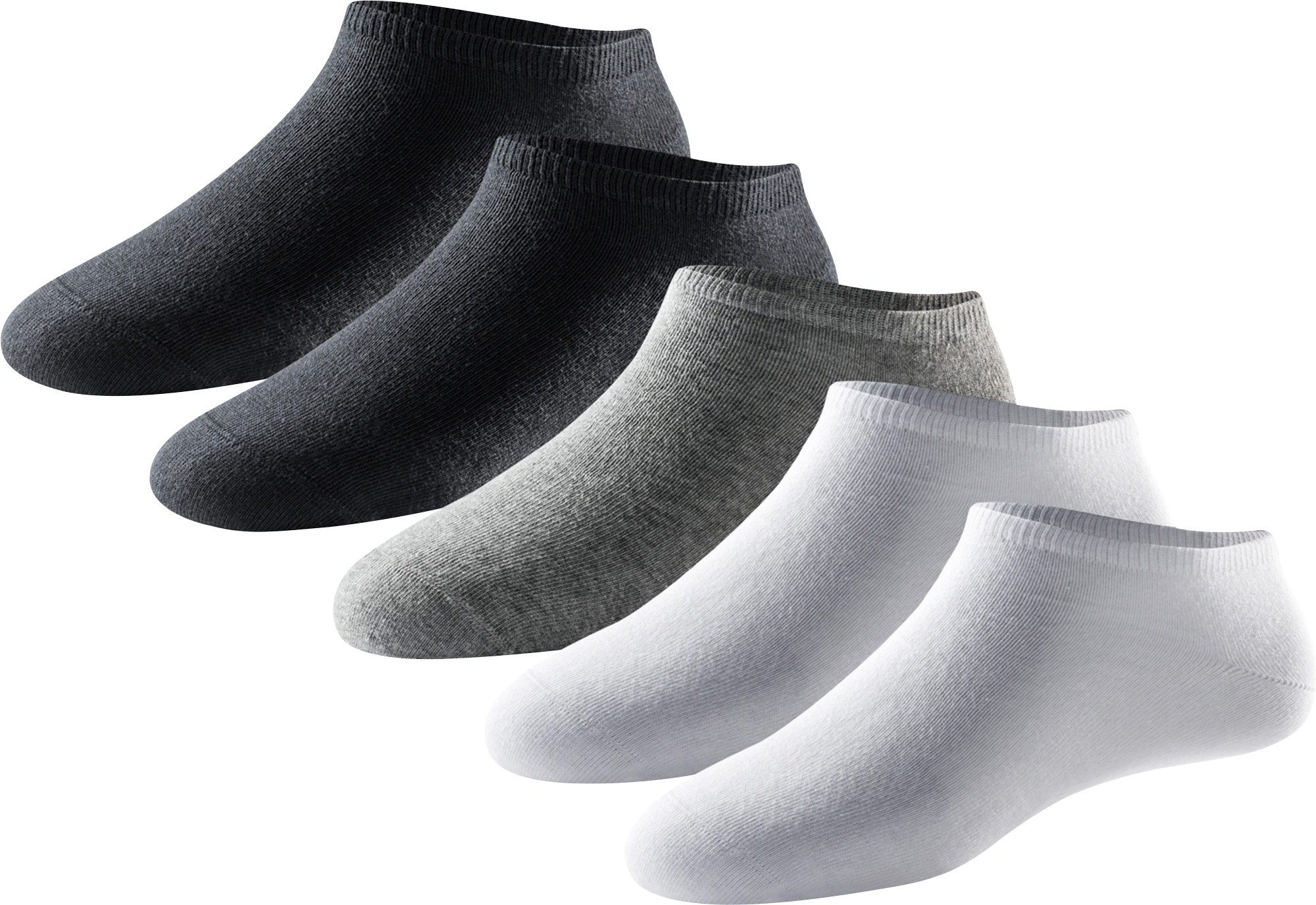 Schiesser Sneakersocken Herren-Sneaker-Socken 5 Paar Uni: günstig online kaufen