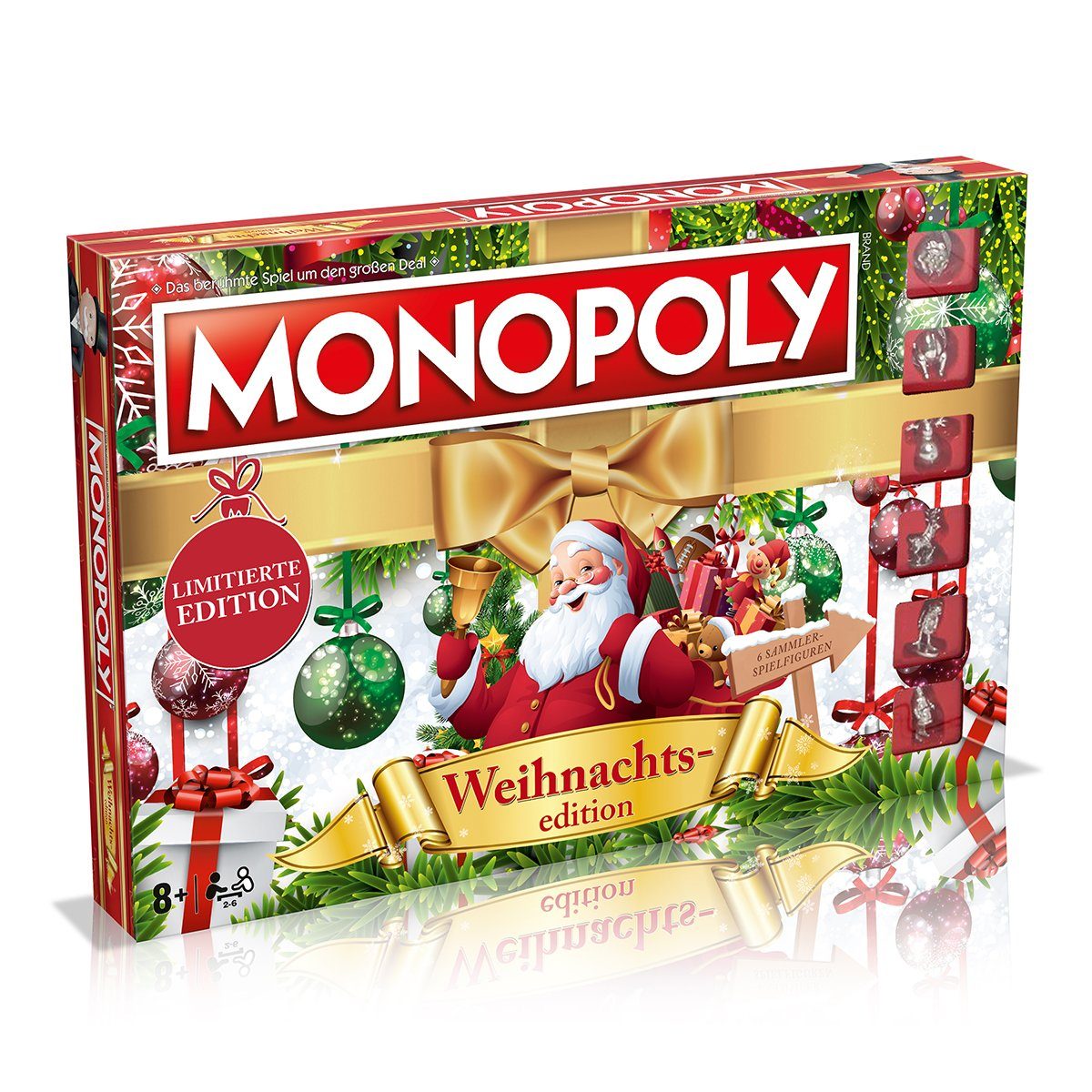 Winning Moves Spiel, Brettspiel Monopoly Weihnachten Gesellschaftsspiel Brettspiel Spiel