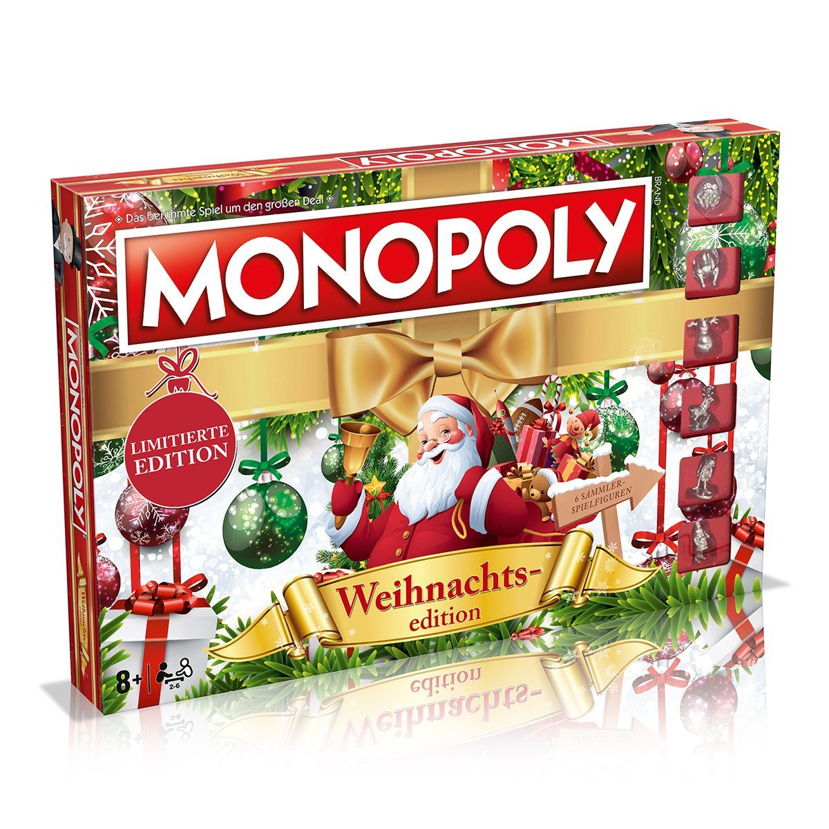 Winning Moves Spiel Monopoly Weihnachten Gesellschaftsspiel Brettspiel Spiel, Brettspiel