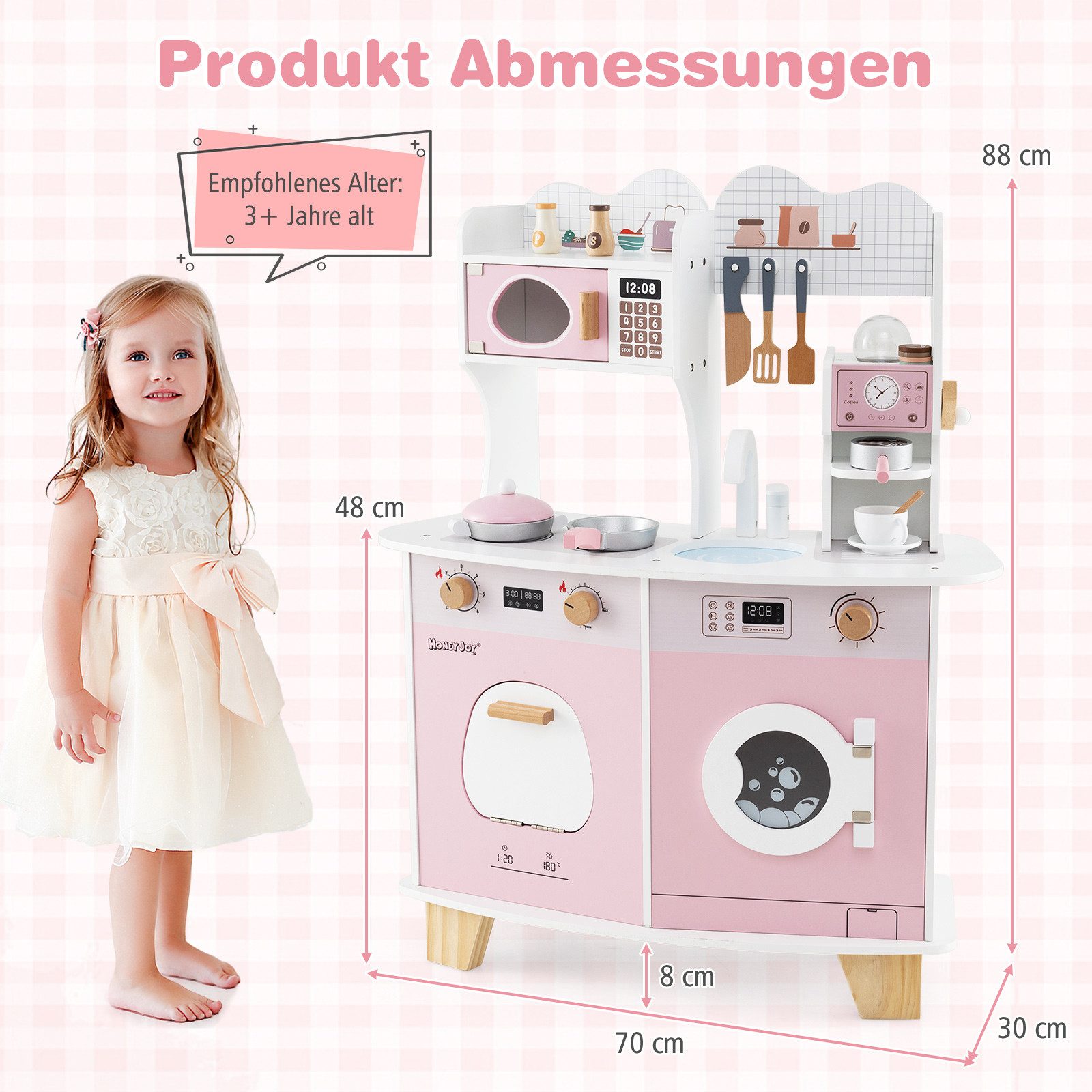 COSTWAY Spielküche, Kinderküche mit Ofen für günstig online kaufen