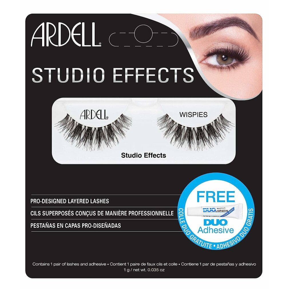 ARDELL Einzelwimpern ARDELL Studio Effects Wispies 1 Paar falsche Wimpern Schwarz