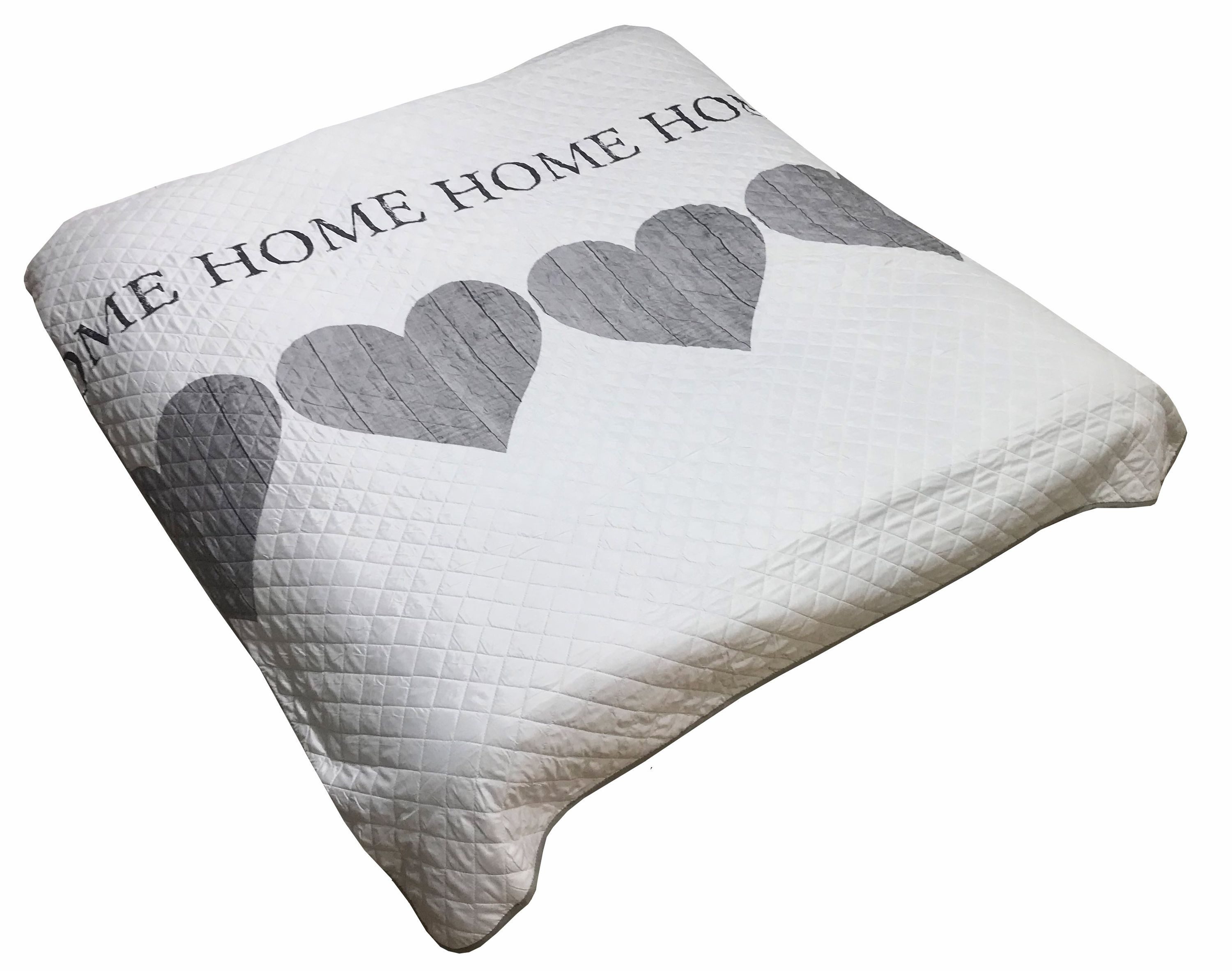 Leonado Vicenti Tagesdecke mit Steppung 140x210, Bettüberwurf mit Herzen günstig online kaufen