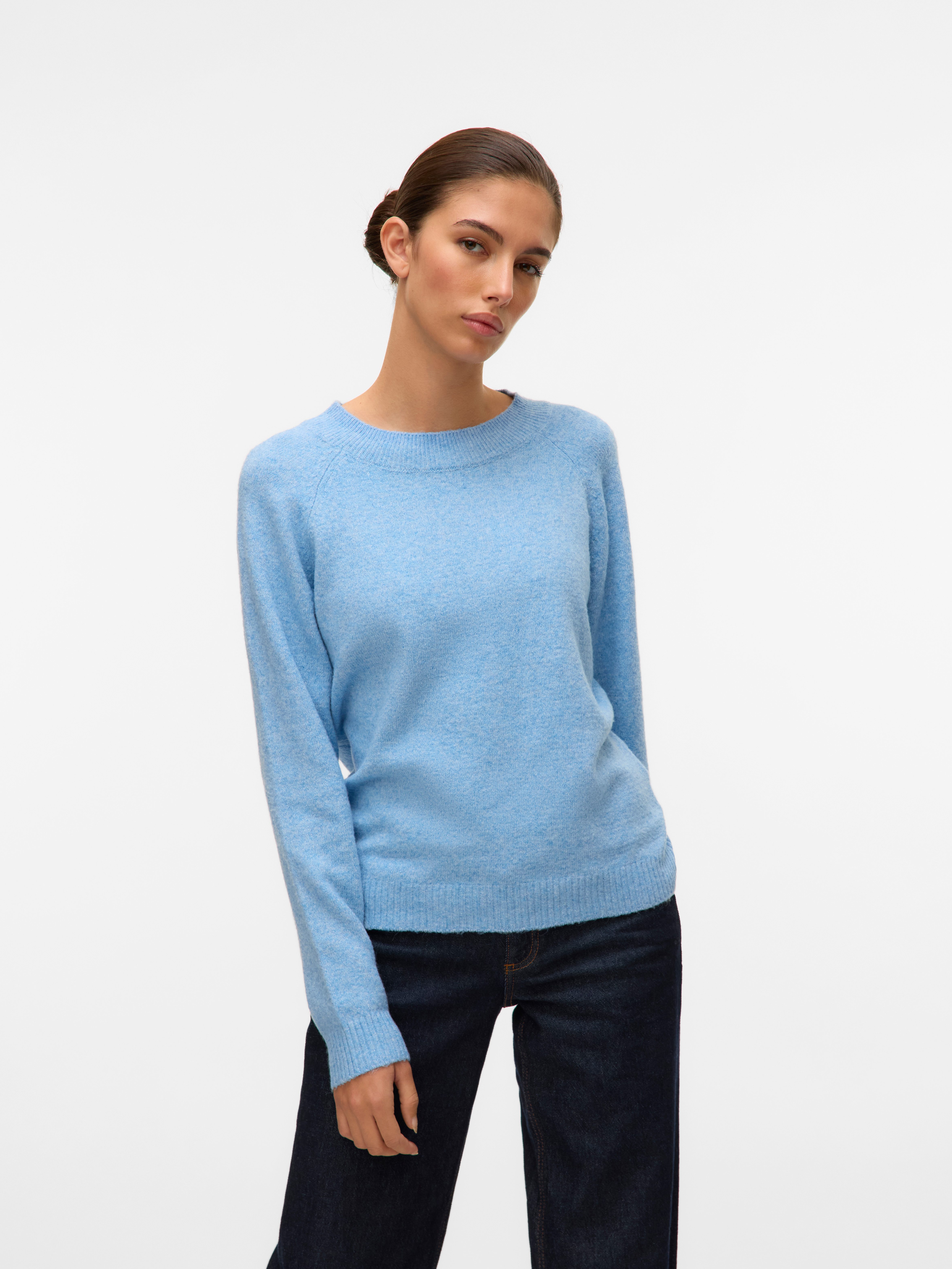 Vero Moda Rundhalspullover VMDOFFY LS O-NECK BLOUSE GA NOOS günstig online kaufen