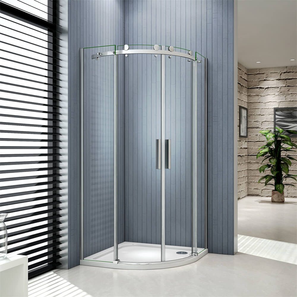 duschspa Runddusche 90x90x195cm Glastür Duschtür Schiebetür günstig online kaufen